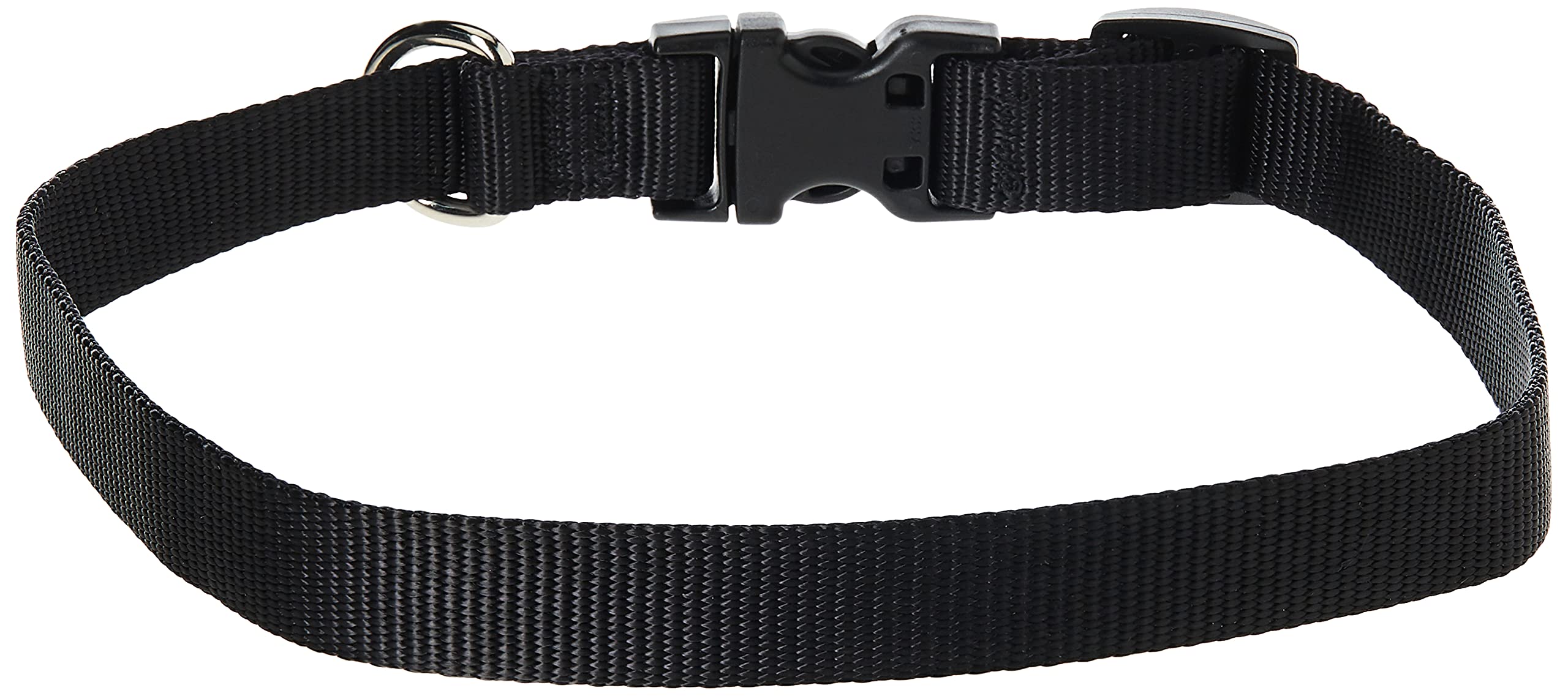 LupinePet Basics 3/4 Black 13-22 Adjustable Collar for Medium and Larger Dogs
