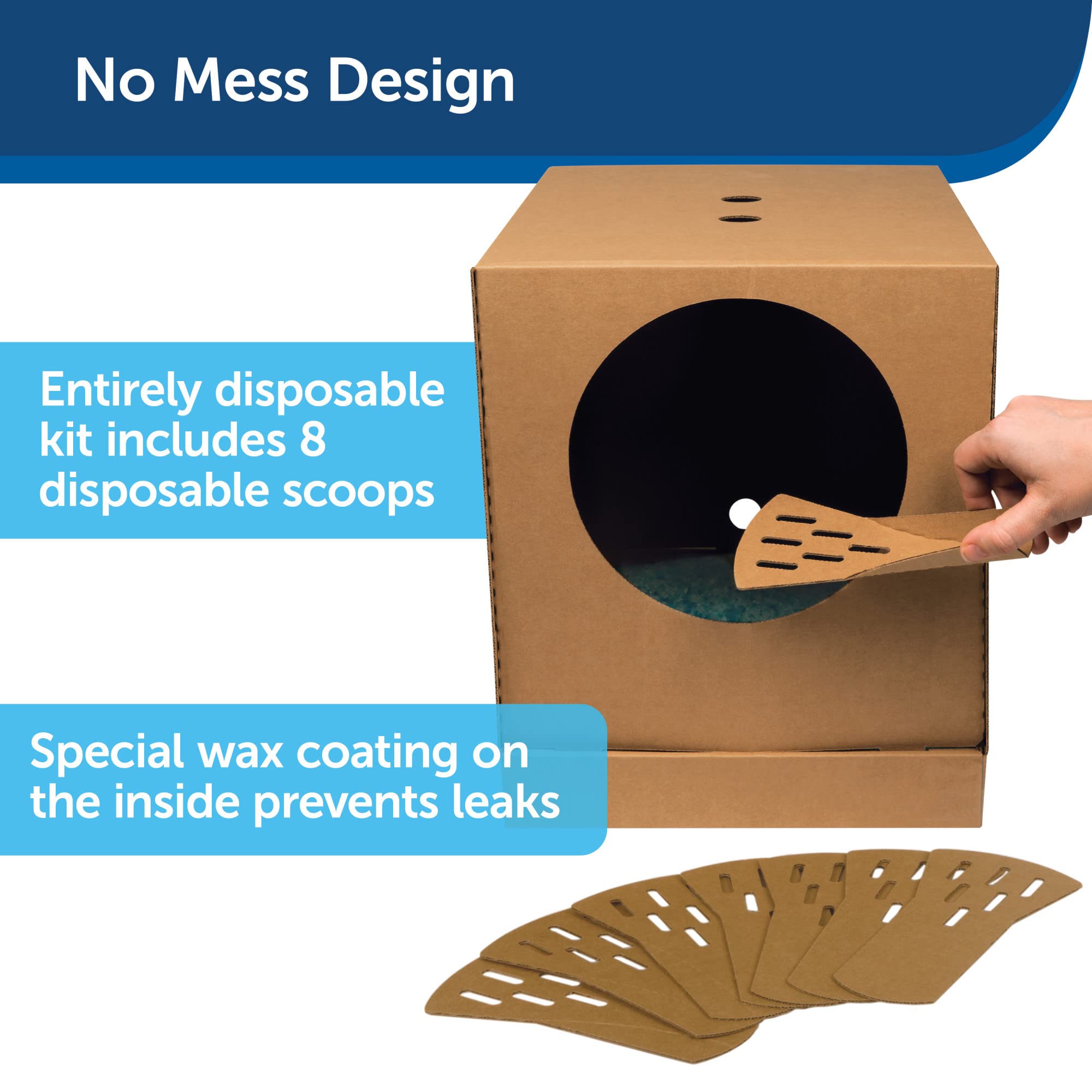 Petsafe Disposable Cat Litter Box - Collapsible Covered Design For Travel - From The Makers Of Scoopfree Self Cleaning Litter Bo