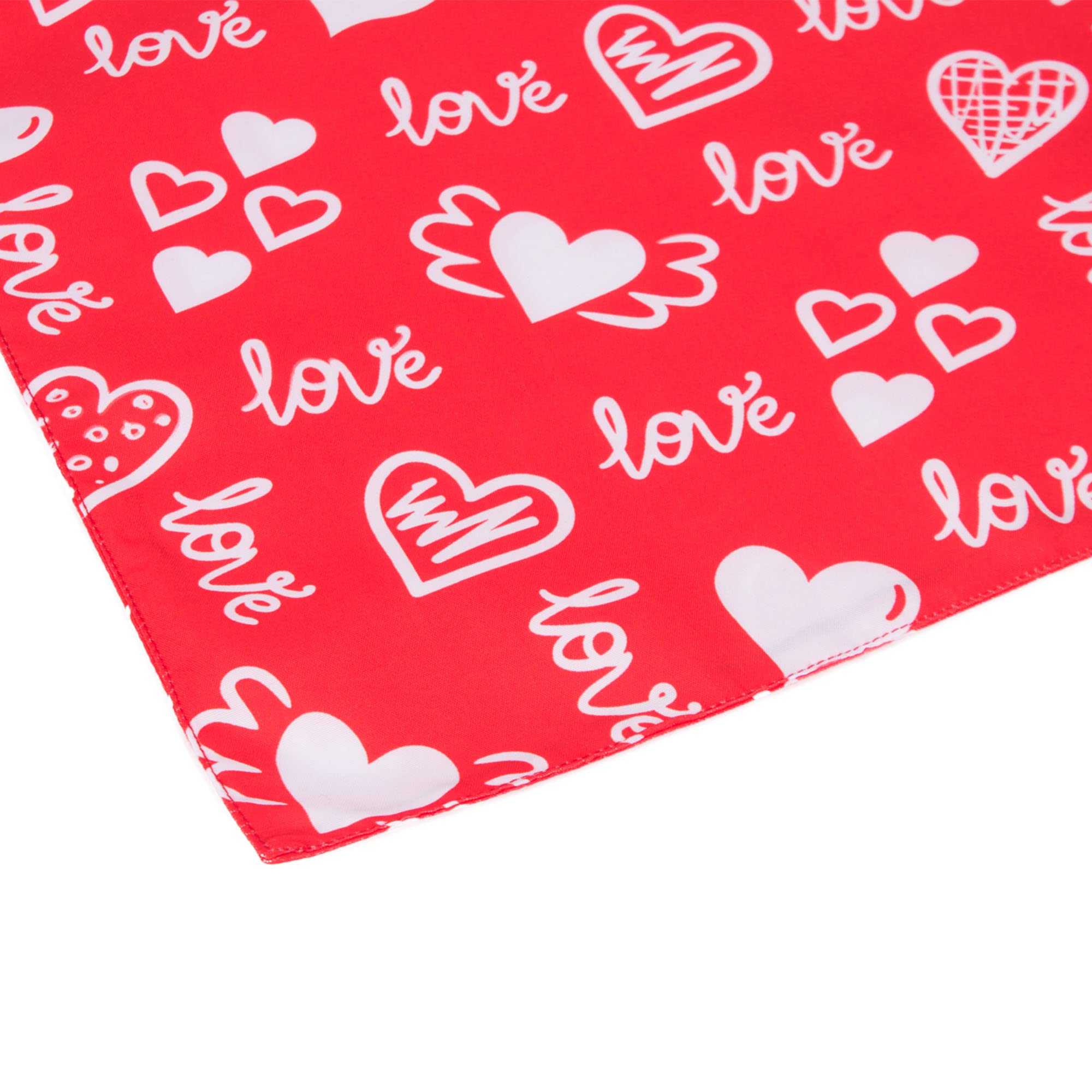Adoggygo Valentine Dog Bandana, Multiple Sizes Offered, Triangle Dog Scarf Valentine Bandana For Small Dogs (Small)