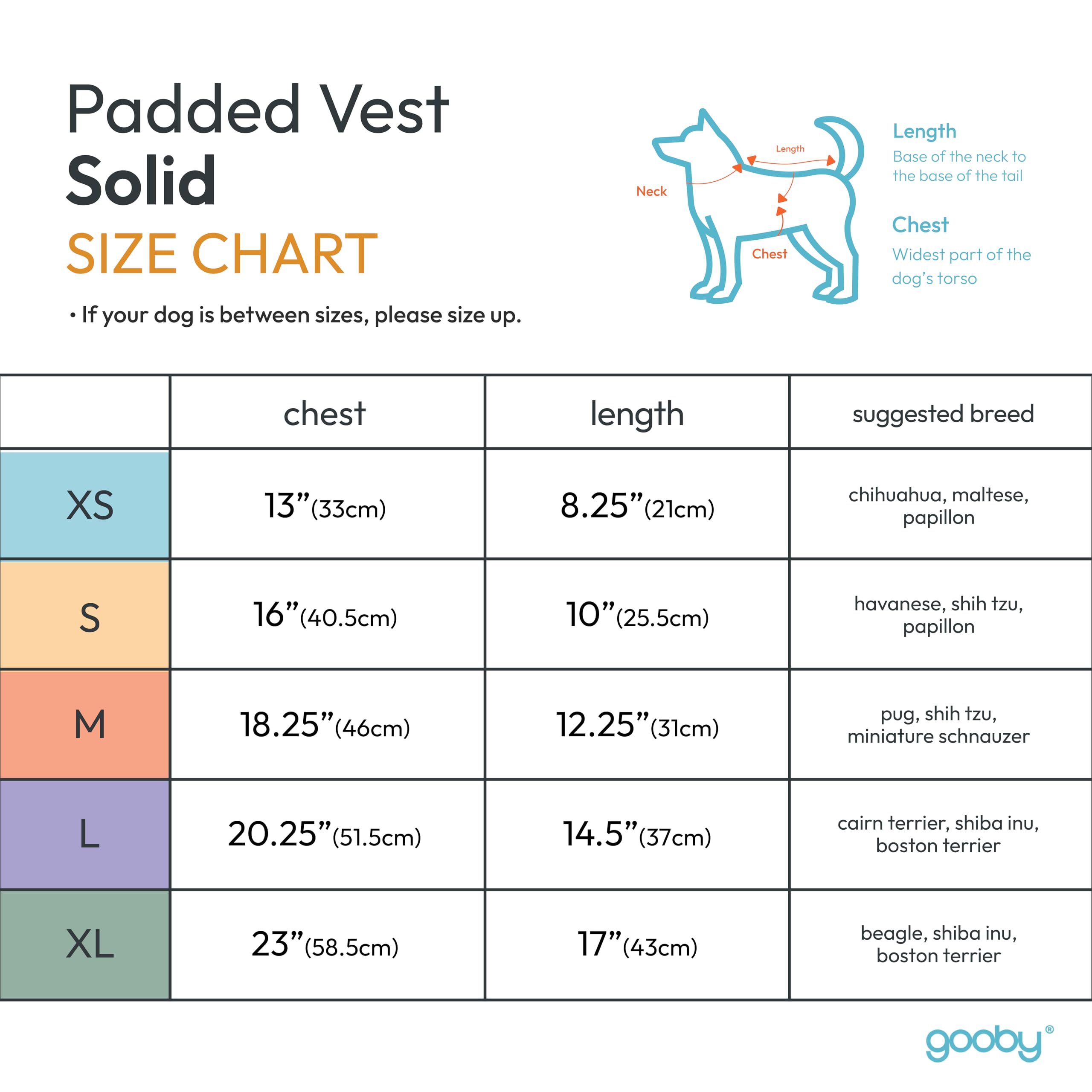 Gooby Padded Vest Dog Jacket - Blue, Large - Warm Zip Up Dog Vest Fleece Jacket With Dual D Ring Leash Water Resistant Small Dog
