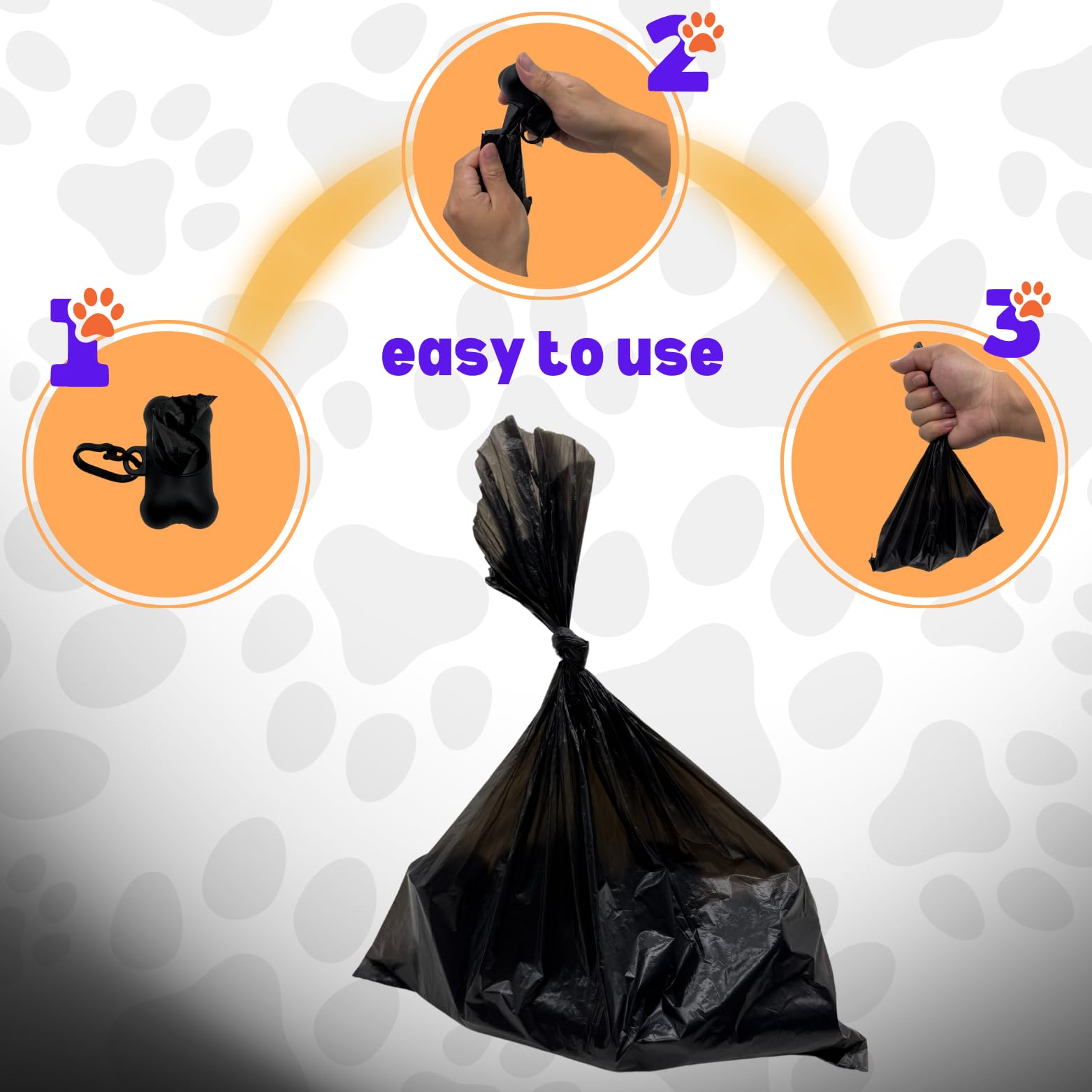 Dog Poop Biodegradable Black Bags With Dispenser (700 Bags) Eco-Friendly Doggy Poop Bags Pickup Bag 35 Refill Rolls Eco Dog Wast