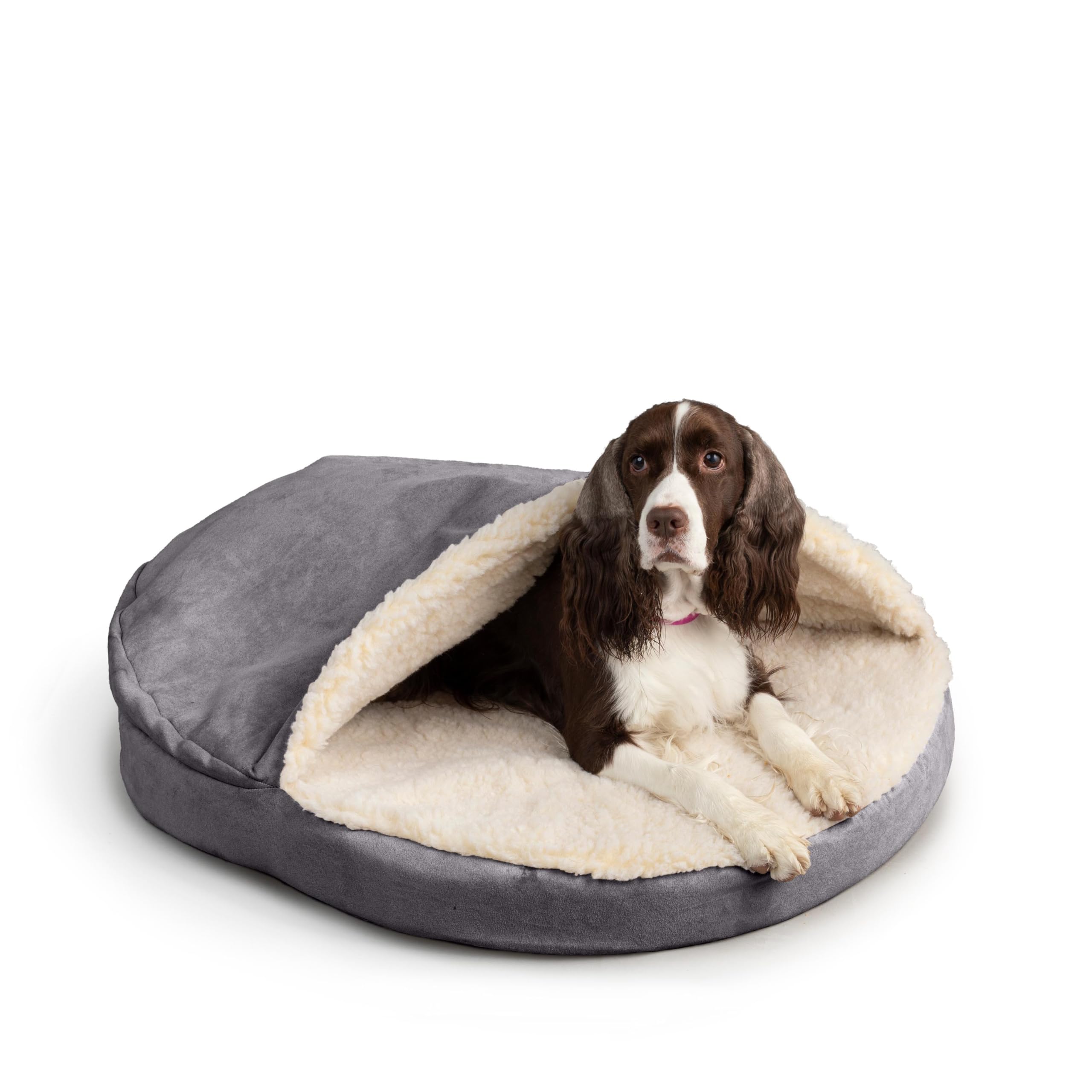 Snoozer Orthopedic Cozy Cave Pet Bed, Extra Large - Heather Grey