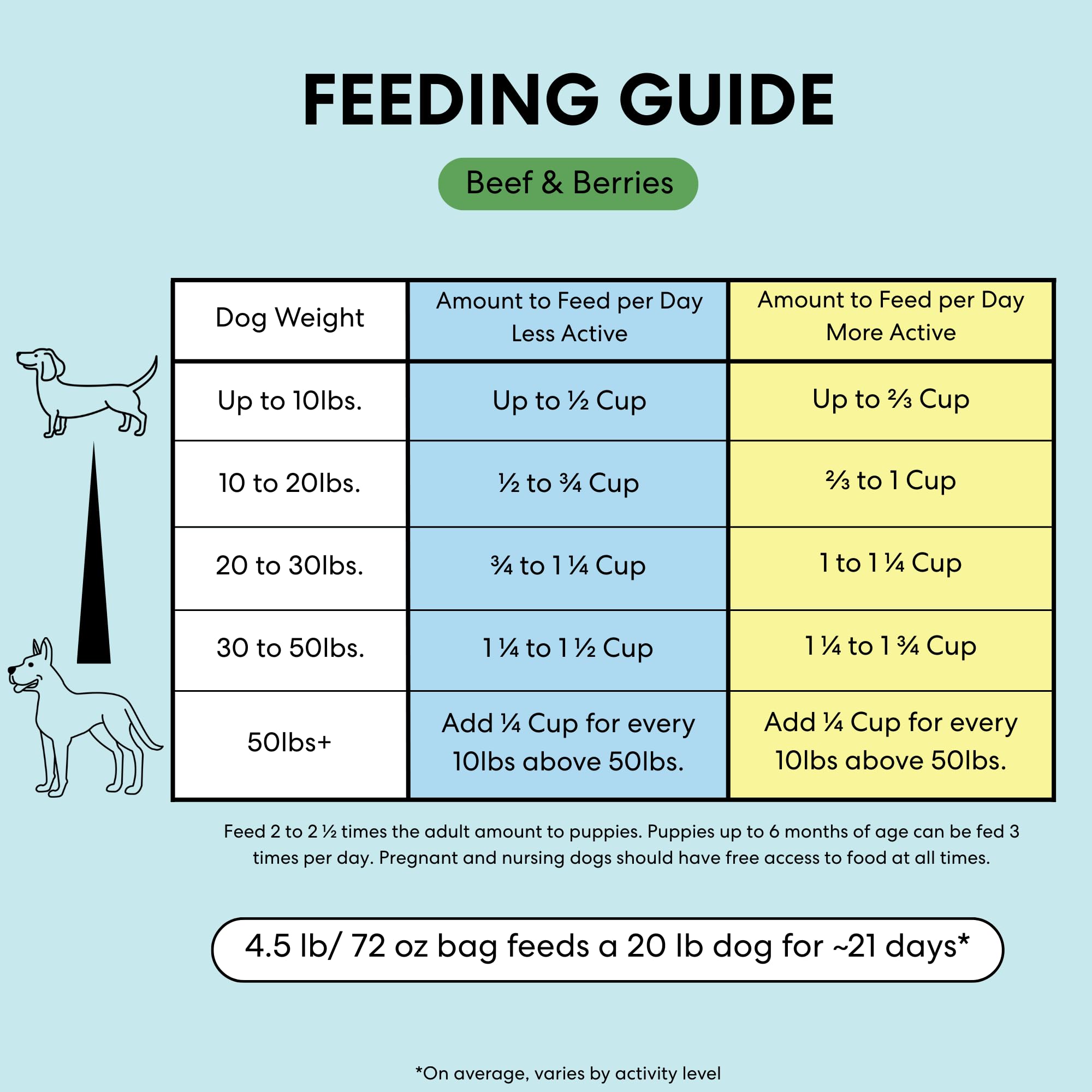 The Pets Table Beef & Berries Grain-Free Air Dried Dog Food, 3lbs / 48 oz Bag
