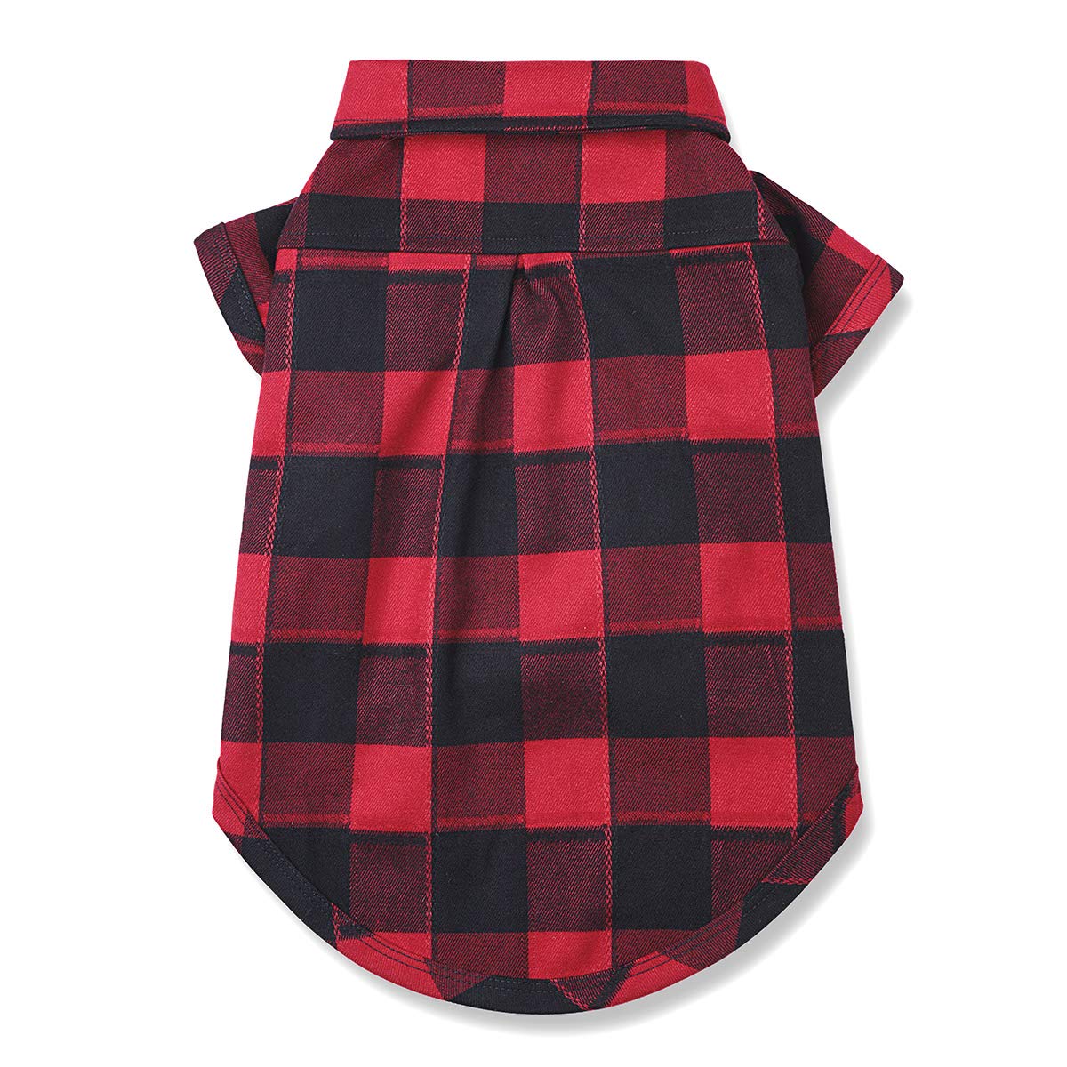 Ctilfelix Dog Shirt Plaid Puppy Clothes For Small Medium Large Dogs Cats Boy Girl Kitten Soft Pet T-Shirt Breathable Tee Outfit Adorable Grid Apparel Halloween Thanksgiving [Red#1; M]