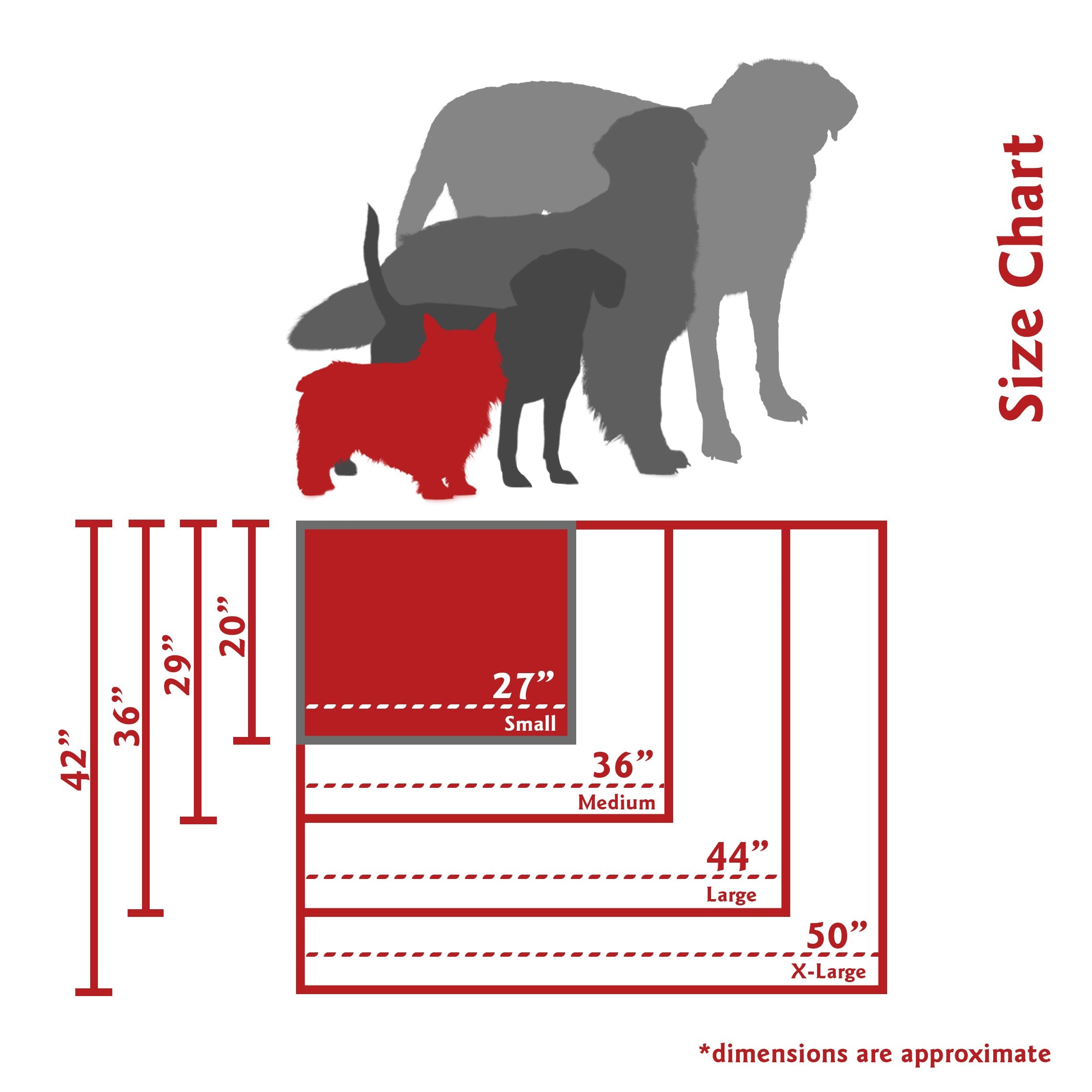 Red Links Small Rectangle Indoor Outdoor Pet Dog Bed With Removable Washable Cover By Majestic Pet Products