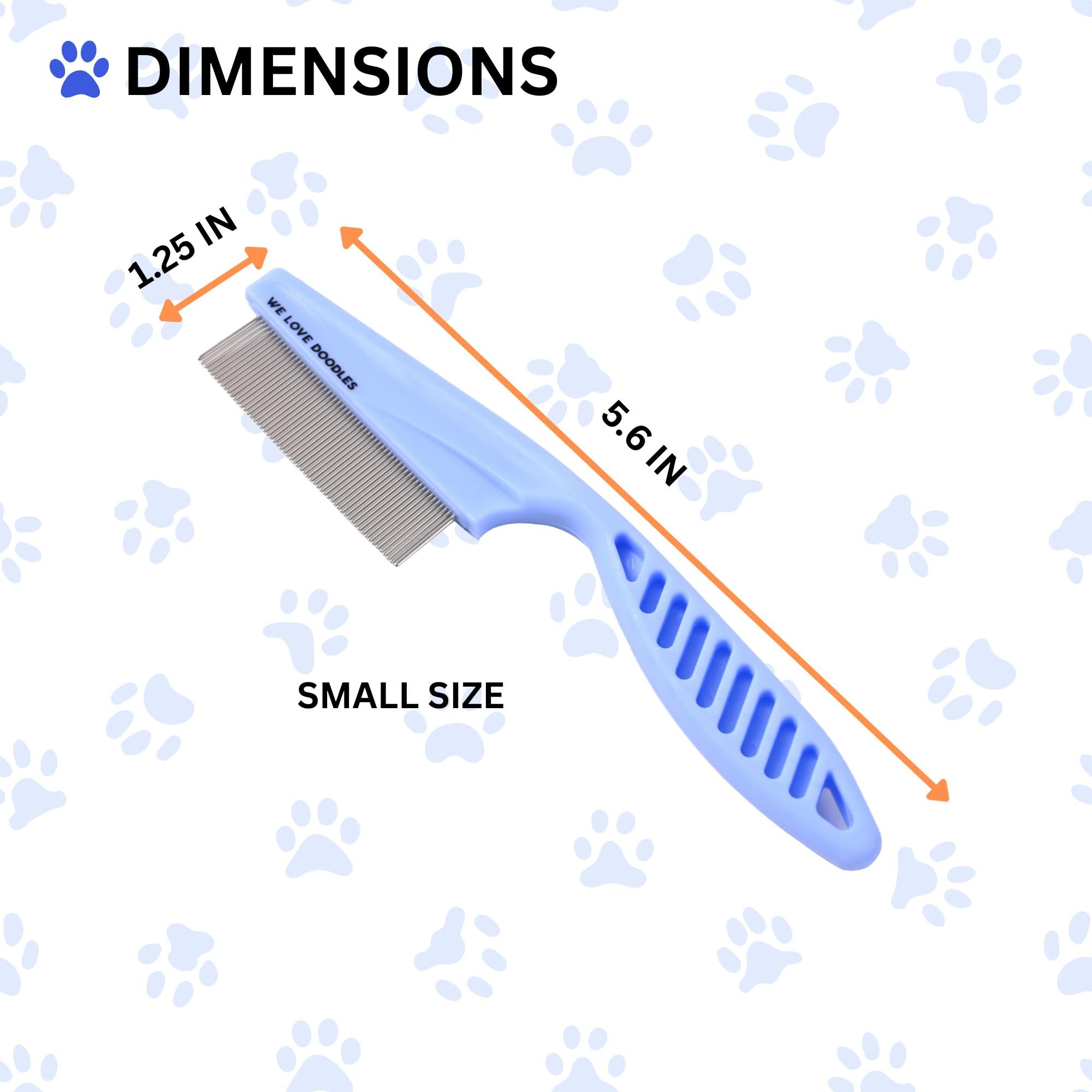 Dog Face Comb, Flea Comb For Dogs, Fine Tooth Tear Stain Remover Metal Comb, Removes Crust, Mucus, And Stains, Face Brush For Po