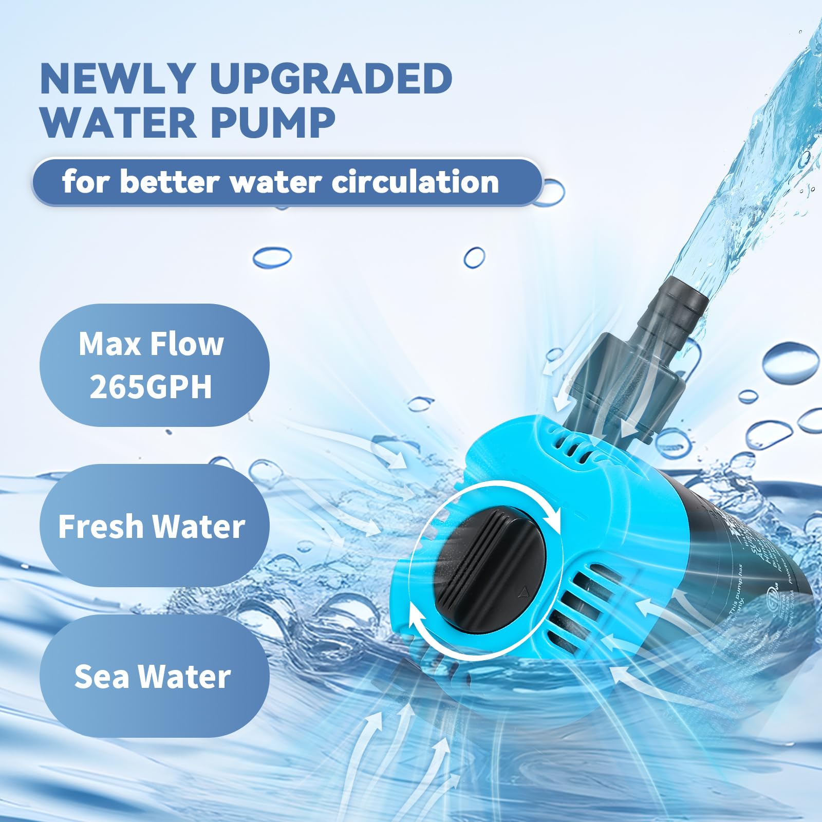 [New Upgrade] Poafamx Aquarium Chiller 42Gal Water Chiller for Fish Tank 1/10 HP Aquarium Cooler with Touch Screen Quiet Refrige