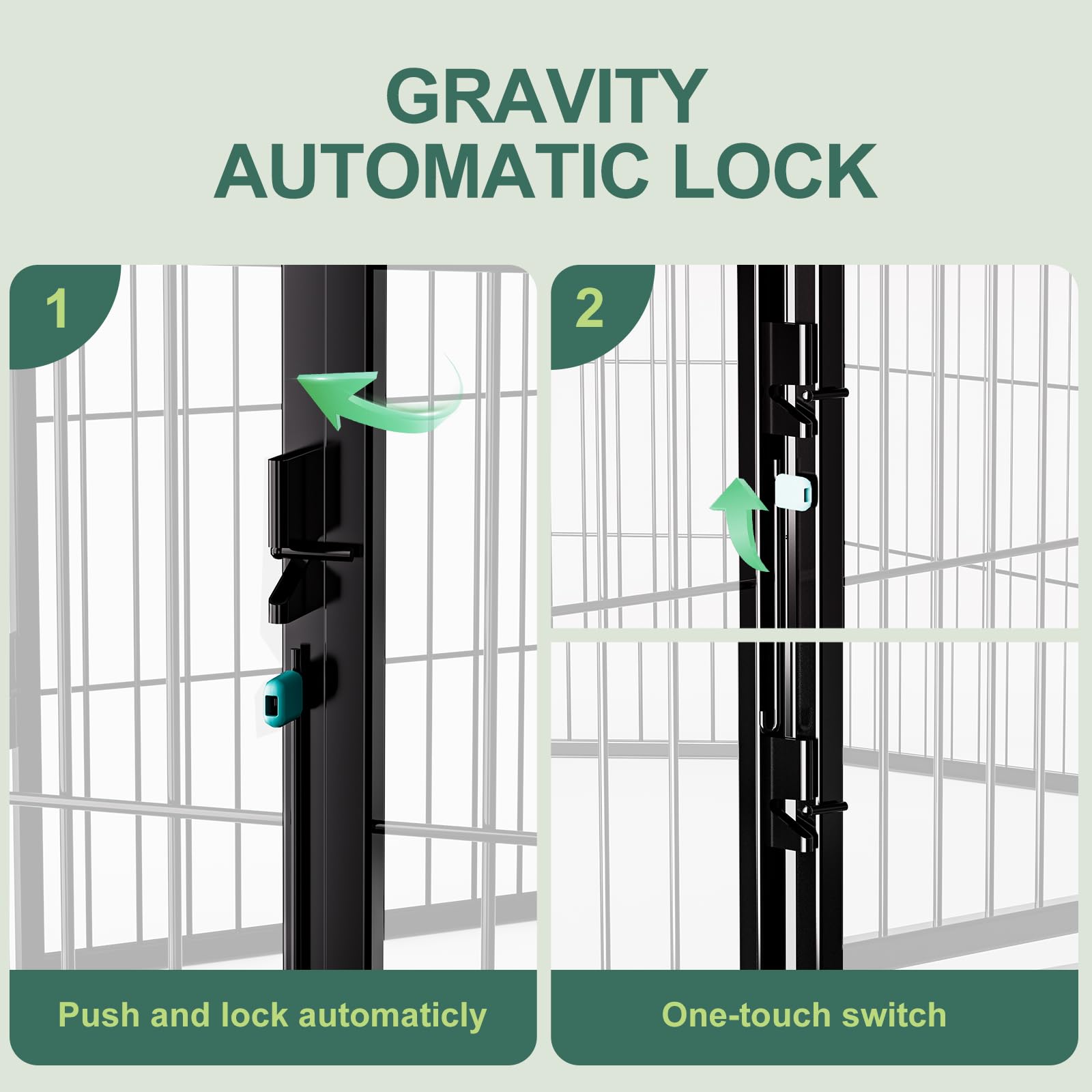 Dog Playpens, 40 H 8 Panels Dog Pen Garden Fence Animal Barrier Exercise Pen for Large/Medium Dogs, Foldable Pet Play Yard Gate