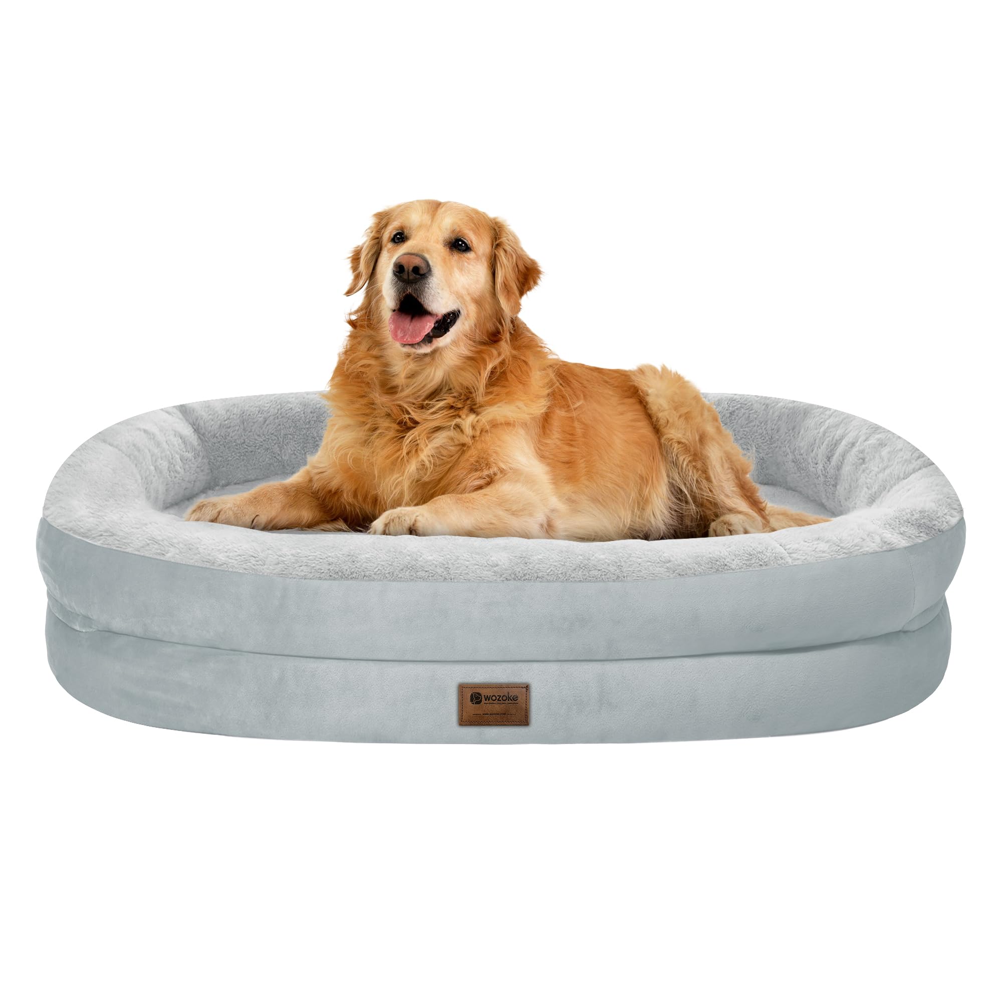Orthopedic Waterproof Large Dog Bed: Memory Foam Washable Dog Bed With Bolsters - Xl Removable Washable Cover For Medium Large S