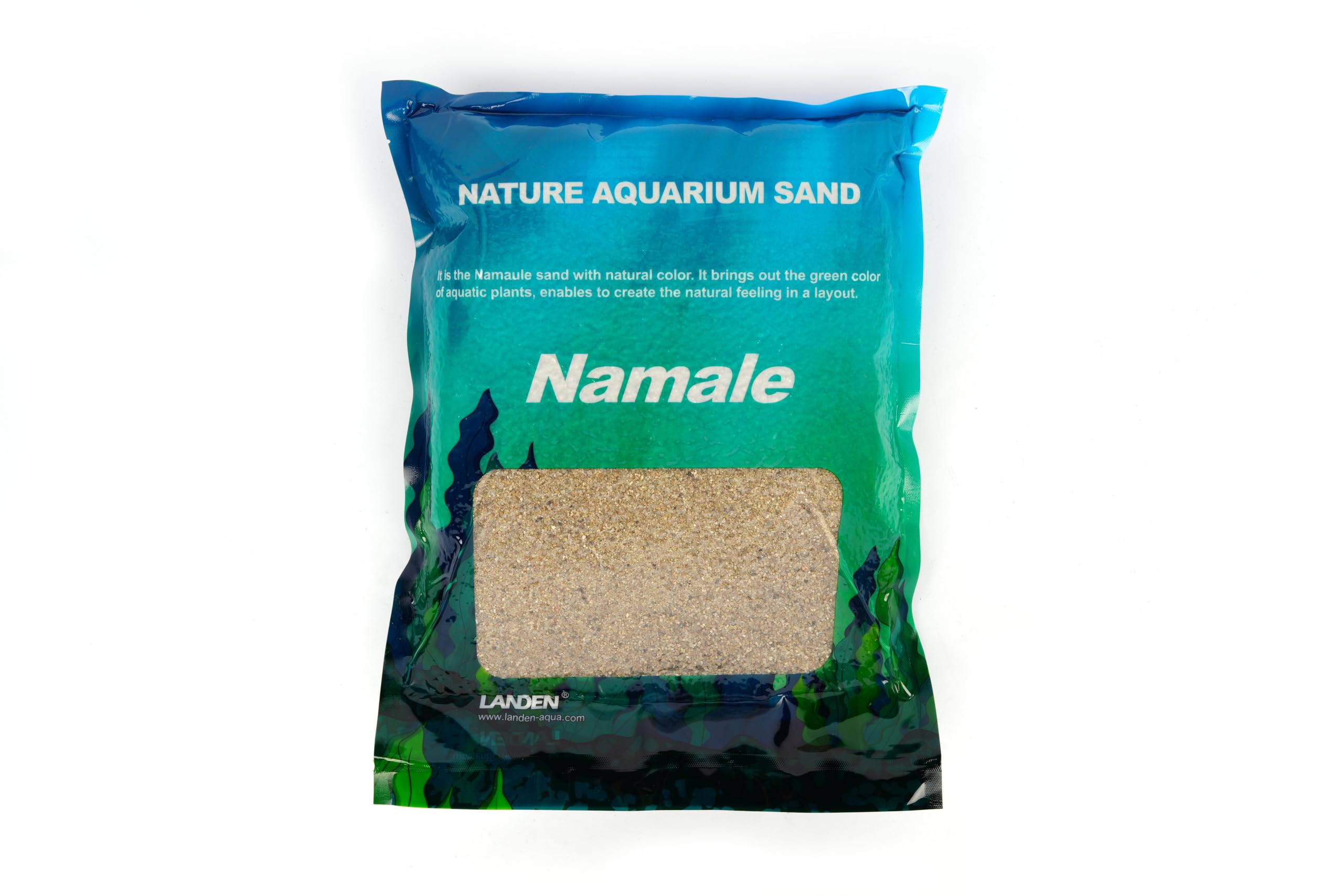 LANDEN Namale Aquarium Sand 11 lbs(3L), Super Natural for Aquarium Landscaping, Cosmetic Sand for Plant Tank, Fine Grain Natural