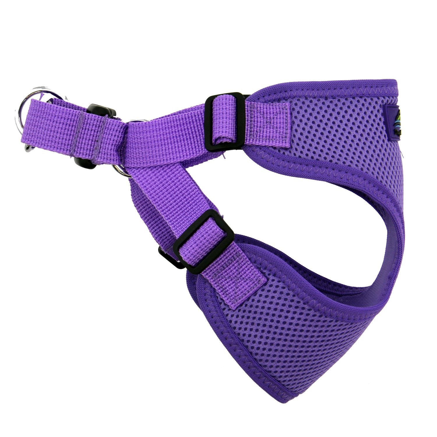 Doggie Design Dog Harness - No Choke Dog Harness, Dog Vest, Mesh Polyester, Pet Harness, Simple Step In And Go Design, Harness For Dog - Paisley Purple - L