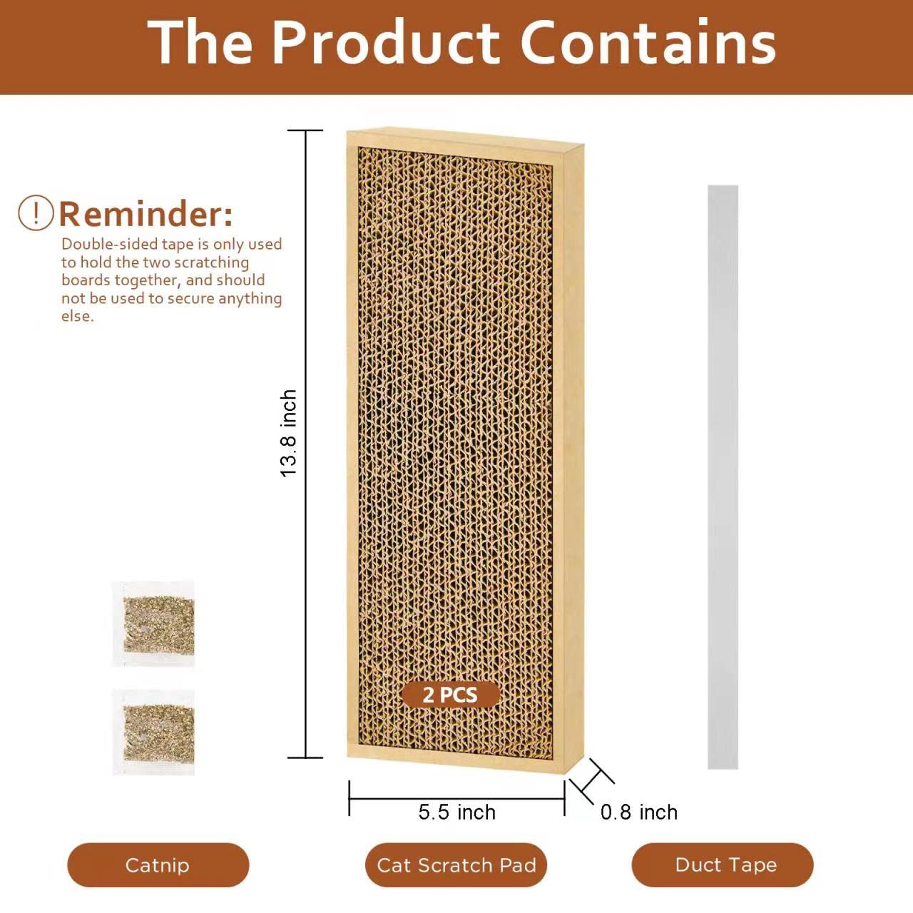 Happyfreesx Splicing Cat Scratch Pad: Cat Scratchers For Indoor Cats And Kitten, 2 Pack Cat Scratching Pad, Cat Scratcher Cardbo