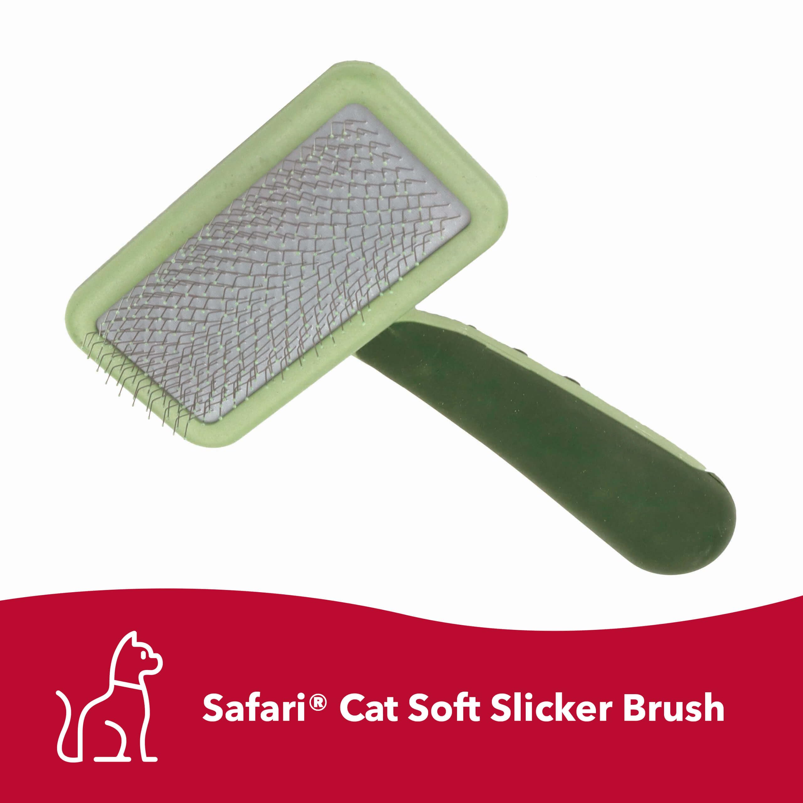 Coastal Pet Safari - Cat Soft Slicker Brush (6.5 X 3.5 Inches)