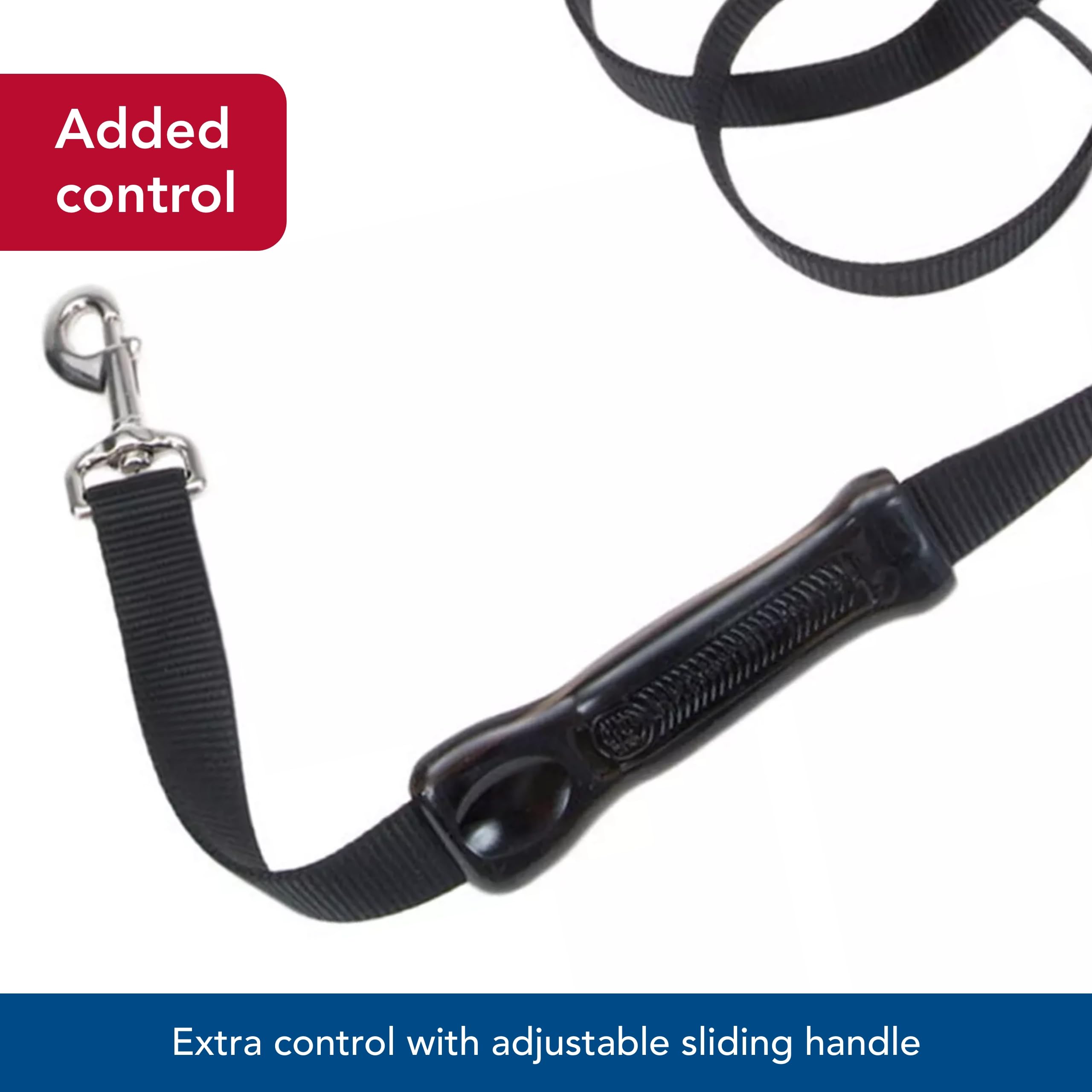 Coastal Pet Insta-Grip Control Handle Dog Leash - Adjustable Traffic Dog Leash for Training - Stylish Nylon Pet Supplies - Blue,
