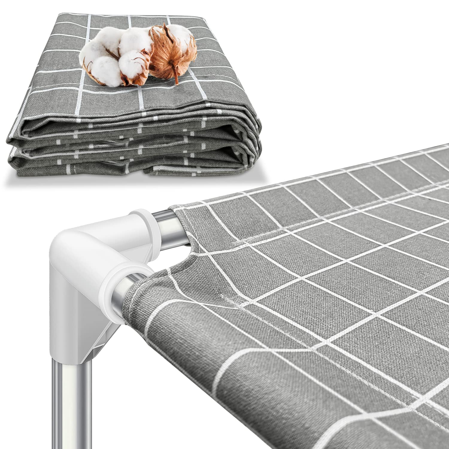 Elevated Dog Bed Pet Cot - Dog Cots Beds for Medium Dogs | Detachable Raised Cat Dog Pet Bed for Medium Dogs