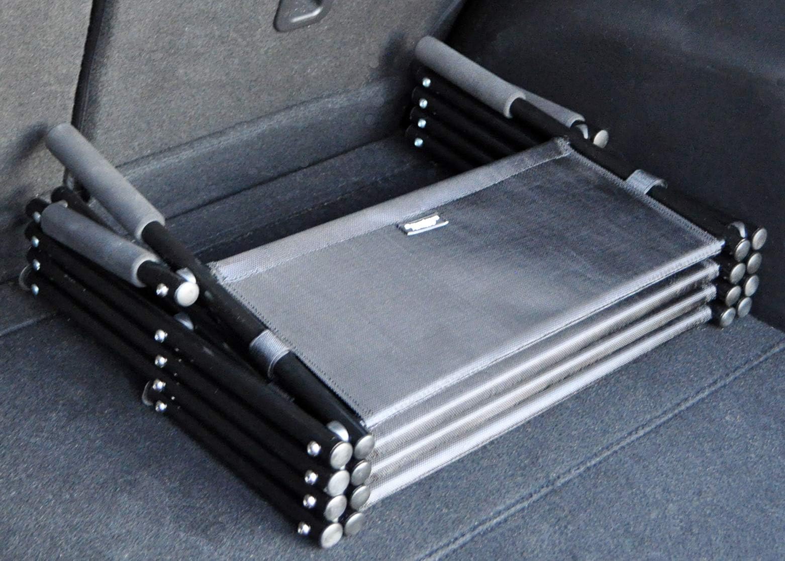 Downtown Pet Supply - Foldable Dog Stairs For Car - Safe & Portable Pet Ramp For Large Dogs With Rubber Traction Mat & Rubber Feet - Suv, Truck, Van & Car Accessories - 20 To 30 In Adjustable Height