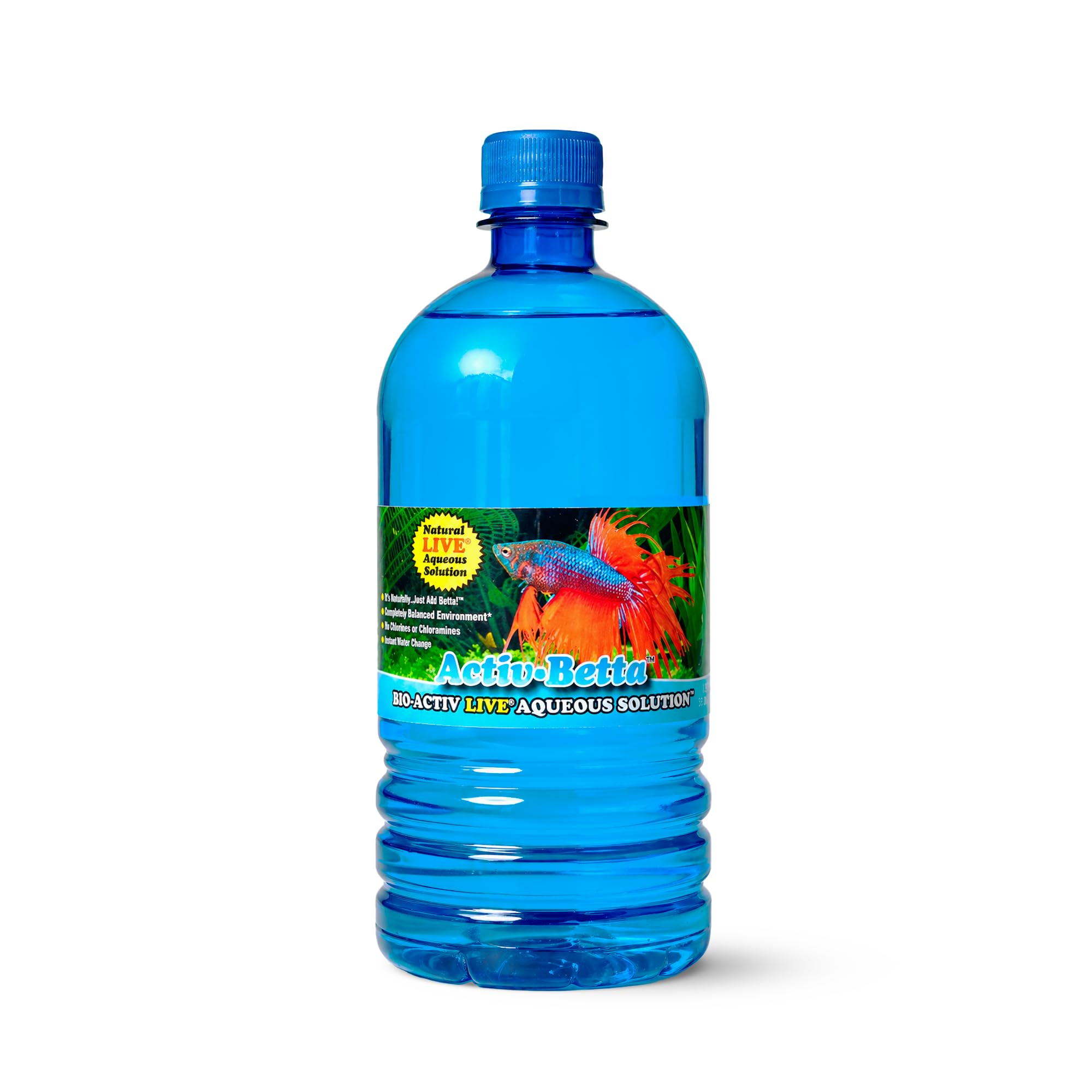 Activ Betta Bio-Activ Live Aqueous Solution - 33.8 fl oz - Ready-to-Use Water Conditioner, Supports Water Stability & Instant Cy