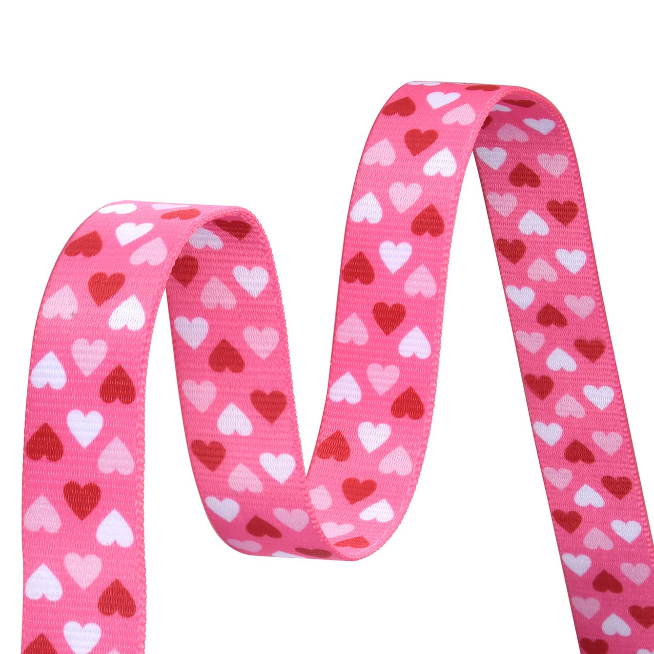 Mihqy Valentine'S Day Dog Collar And Leash Set - Adjustable Heart Dog Collar - Love Theme - Perfect For Small Medium Large Dogs(Pink Heart Set,L)