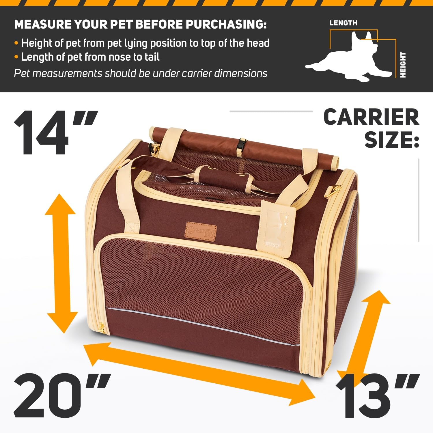 Petproved Large Cat Carrier Soft Dog Carrier For Small Dogs Pet Bag Carriers For Cat Dog Travel Bag Large Small Dog Puppy Kitten