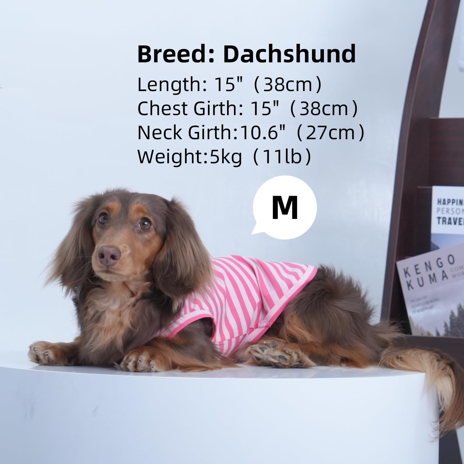 3 Pack Pink Striped Dog T Shirt For Small Dogs,Medium Sleeveless Dachshund Tee For Rainy Weather,Keep Body Heat After Runing,Lig