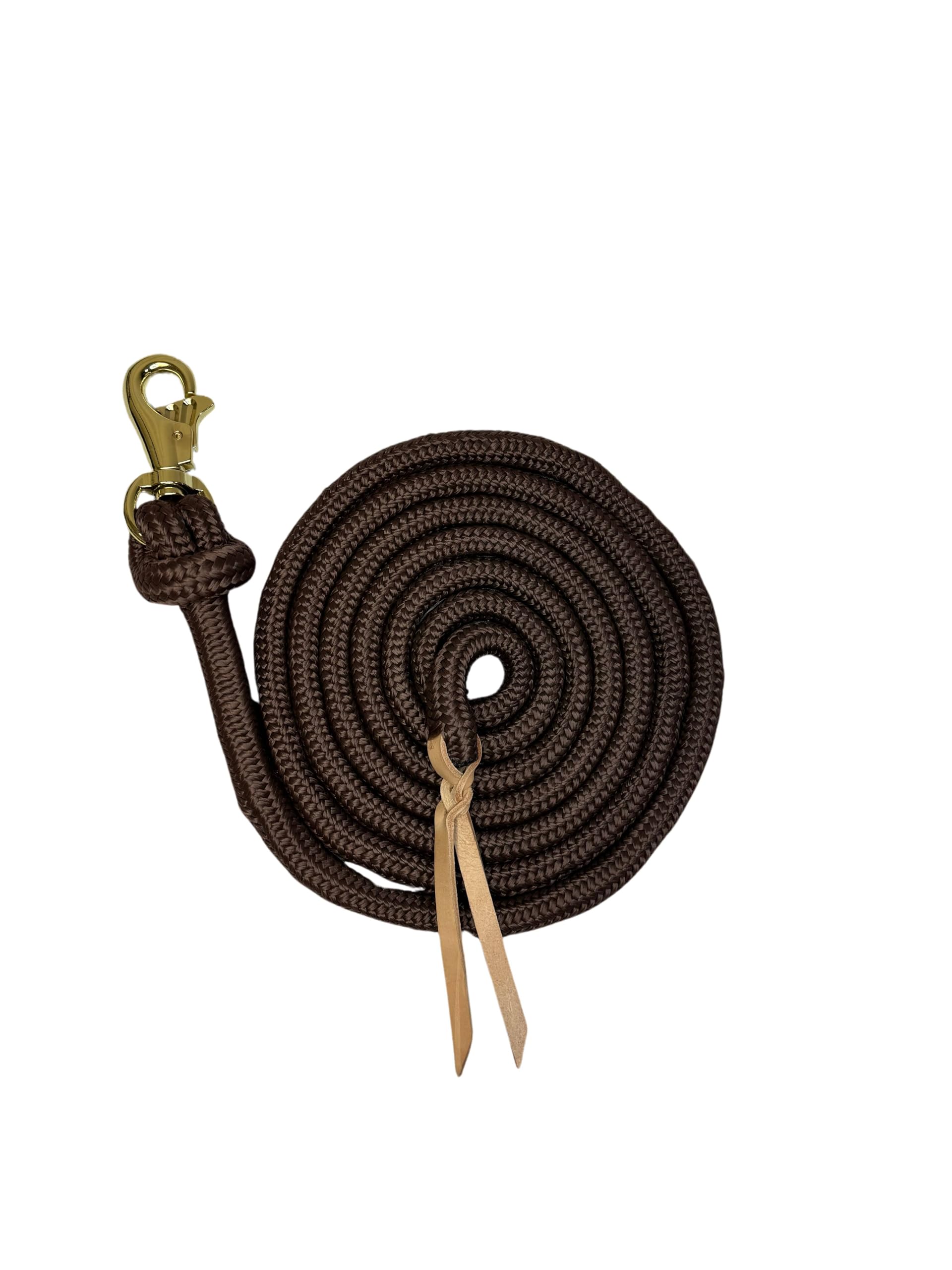 Kensington Training Lead Size: 10' Color: Brown W/Gold