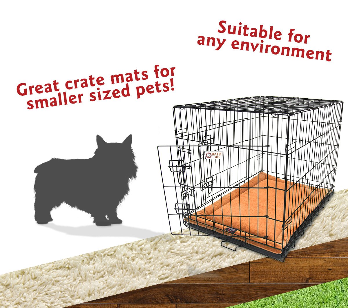 24' Villa Orange Crate Dog Bed Mat By Majestic Pet Products