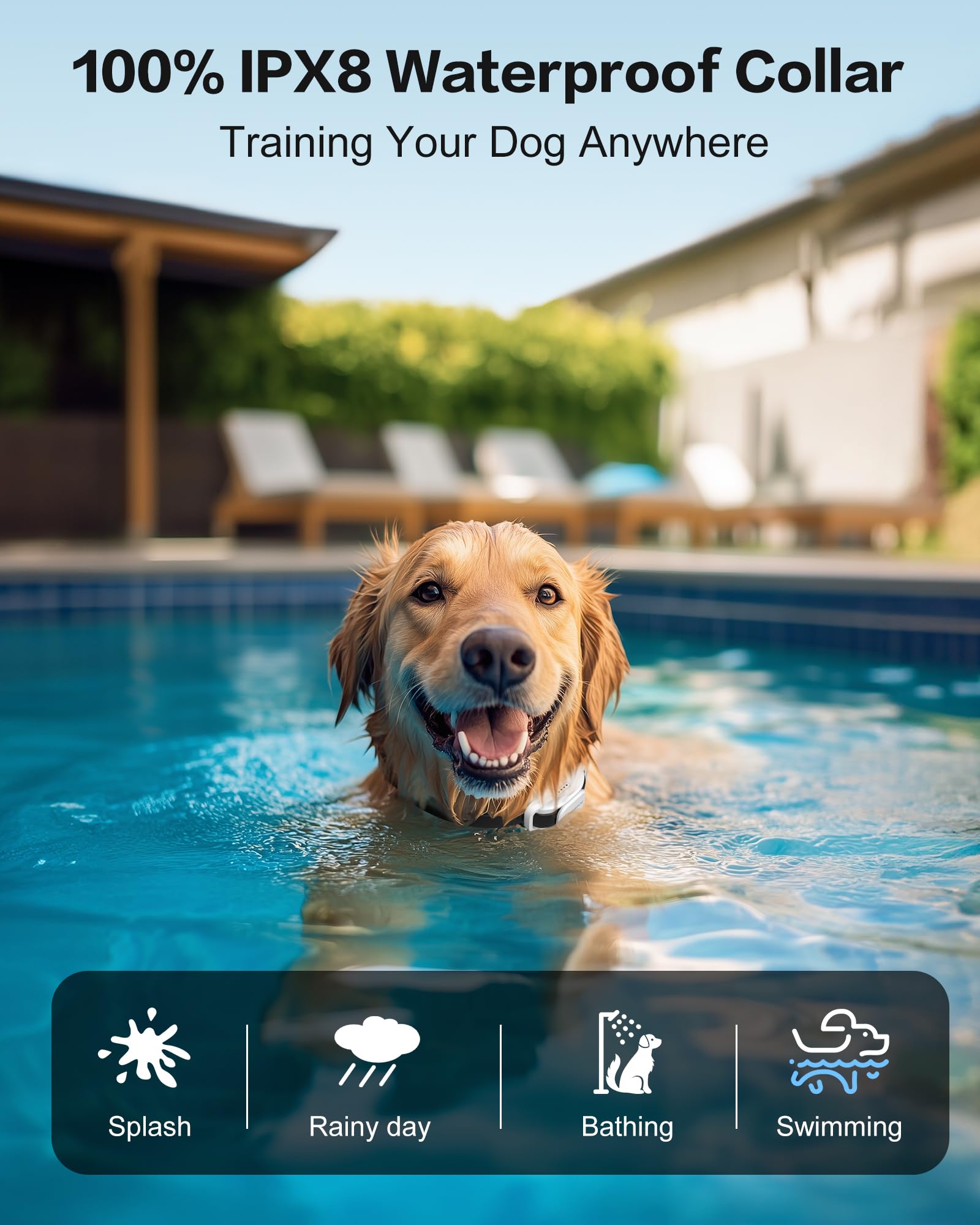 Jugbow Dog Training Collar - 4200Ft Dog Collar With Remote For Small Medium Large Dogs, Led Light Electric Collar With Beep/Safe