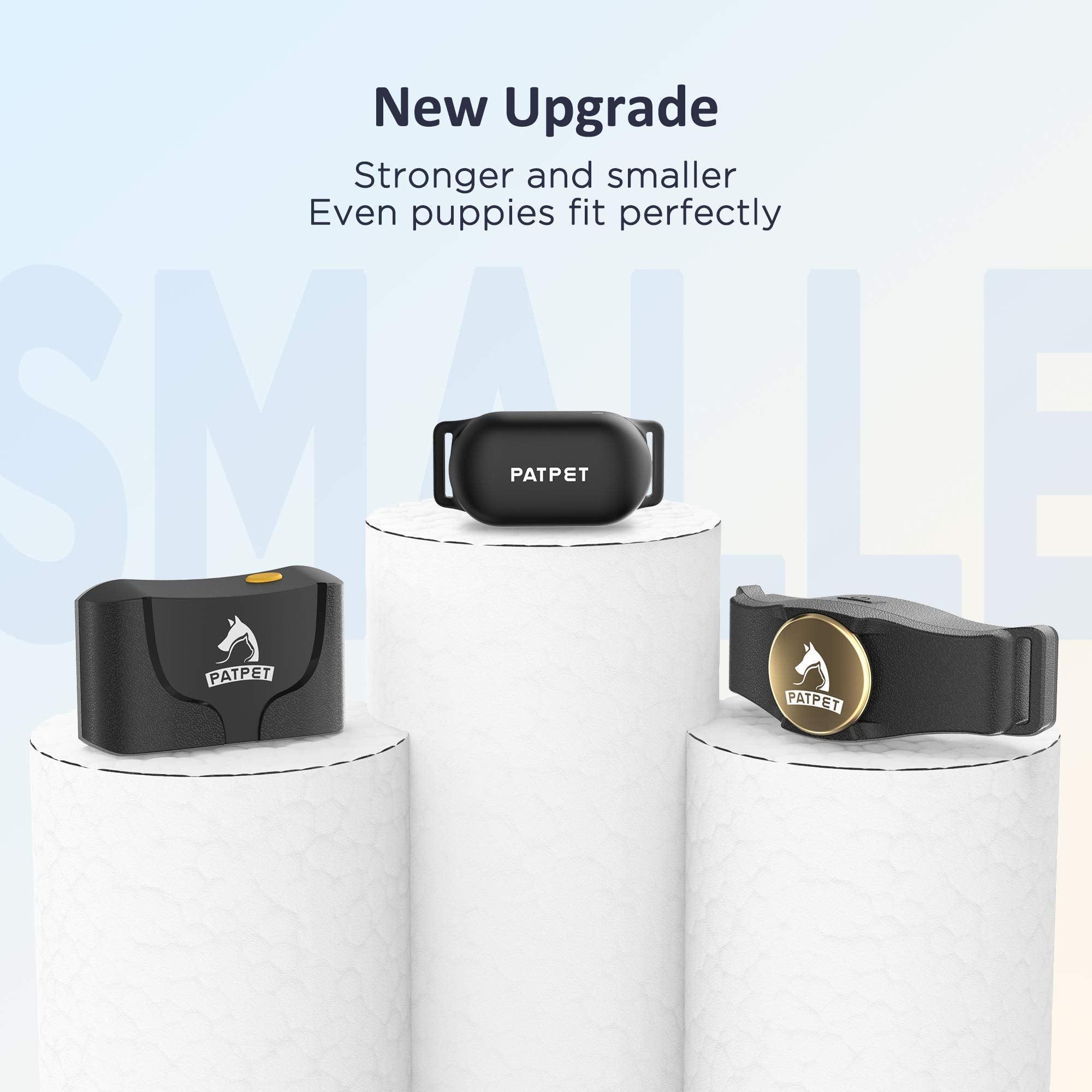 Patpet Dog Training Collar With Remote - Electric Dog Shock Collar For Small Medium Large Dogs - 3 Adjustable Safe Modes, Rechar