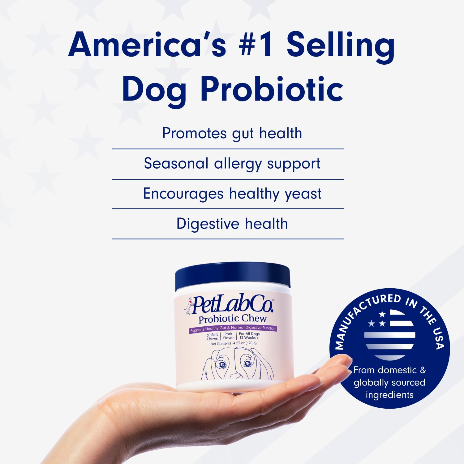 PetLab Co. Probiotics for Dogs, Support Gut Health, Occasional Diarrhea, Digestive Health & Seasonal Allergies - Pork Flavor - 3