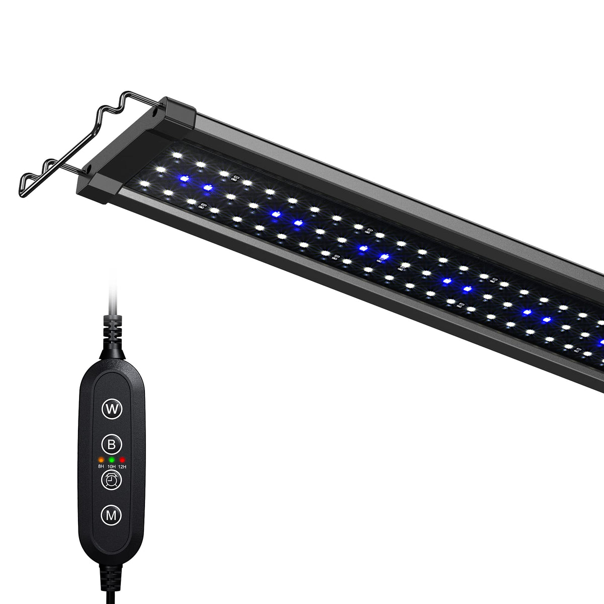 Nicrew Classicled Gen 2 Aquarium Light, 32 Watts, Dimmable Led Fish Tank Light With 2-Channel Control, White And Blue Leds, Size 36 To 48 Inch