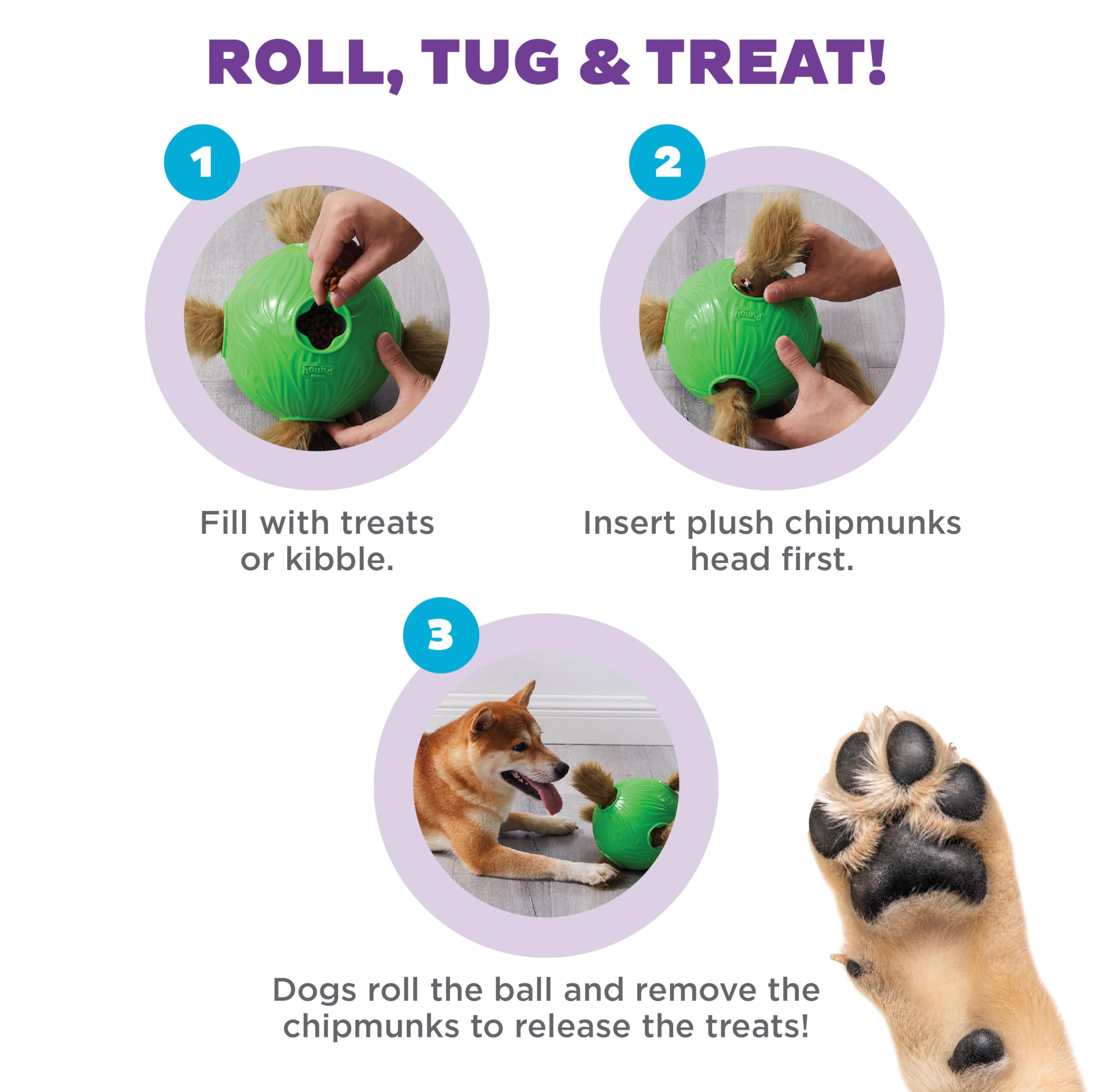 Outward Hound Nina Ottosson Dog Snuffle N Treat Interactive Puzzle Ball & Treat Dispenser Dog Toy
