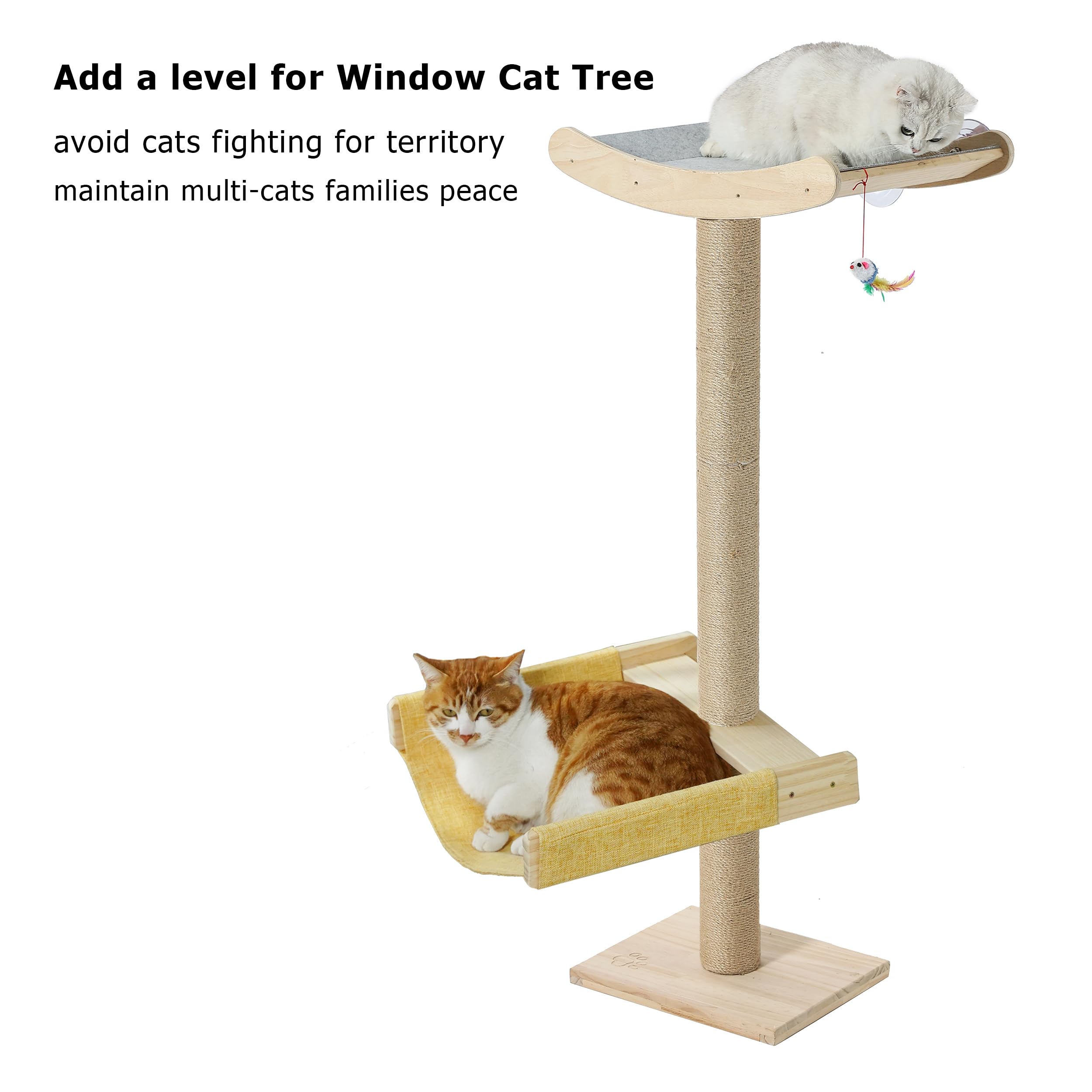 Hammock For Cat Window Tree Accessory Fit For Multi Cats Familes Window Cat Perch For Lounge