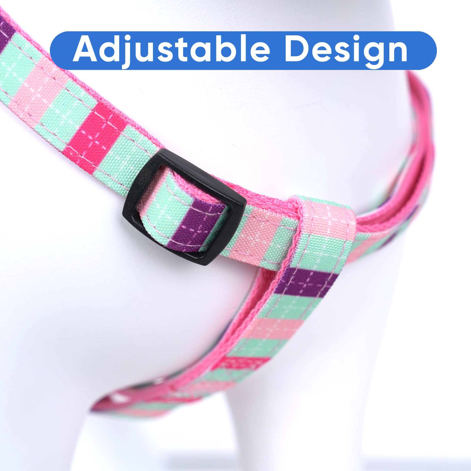 Pawtitas Pet Adjustable Solid Color Step In Puppy/Dog Harness 6 Feet Matching Collar And Harness Sold Separately Extra Small Tea