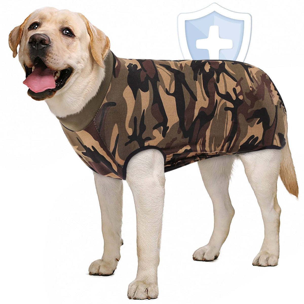 Aofitee Dog Recovery Suit, Surgical Recovery Suit For Dog Female Male After Surgery, Camo Printed Dog Recovery Shirt For Abdominal Wounds, Anti Licking Dog Onesie Jumpsuit E-Collar Cone Alternative