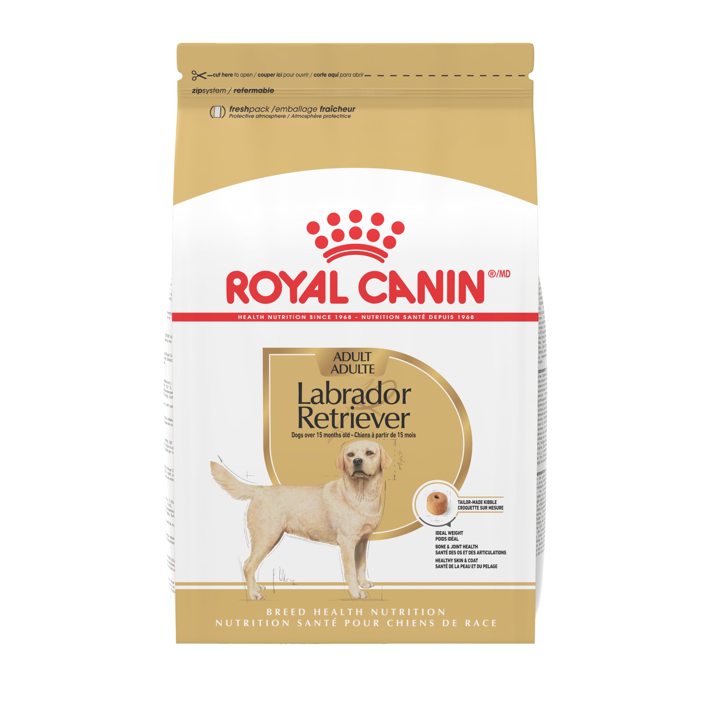 Royal Canin Breed Health Nutrition Labrador Retriever Adult Dry Dog Food, 17 lb Bag
