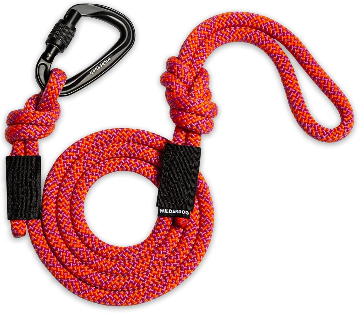 Wilderdog Carabiner Climbing Rope Dog Leash For Medium & Large Dogs - 5Ft - Sierra