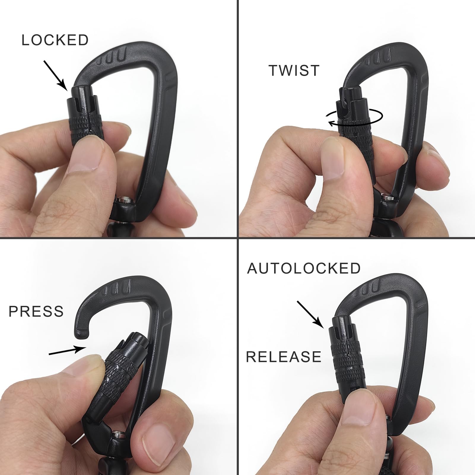 Morxil Rope Dog Leash, 6 Foot Heavy Duty Dog Leash With Aviation Aluminum Auto Locking Carabiner, Strong Nylon Pet Lead For Smal