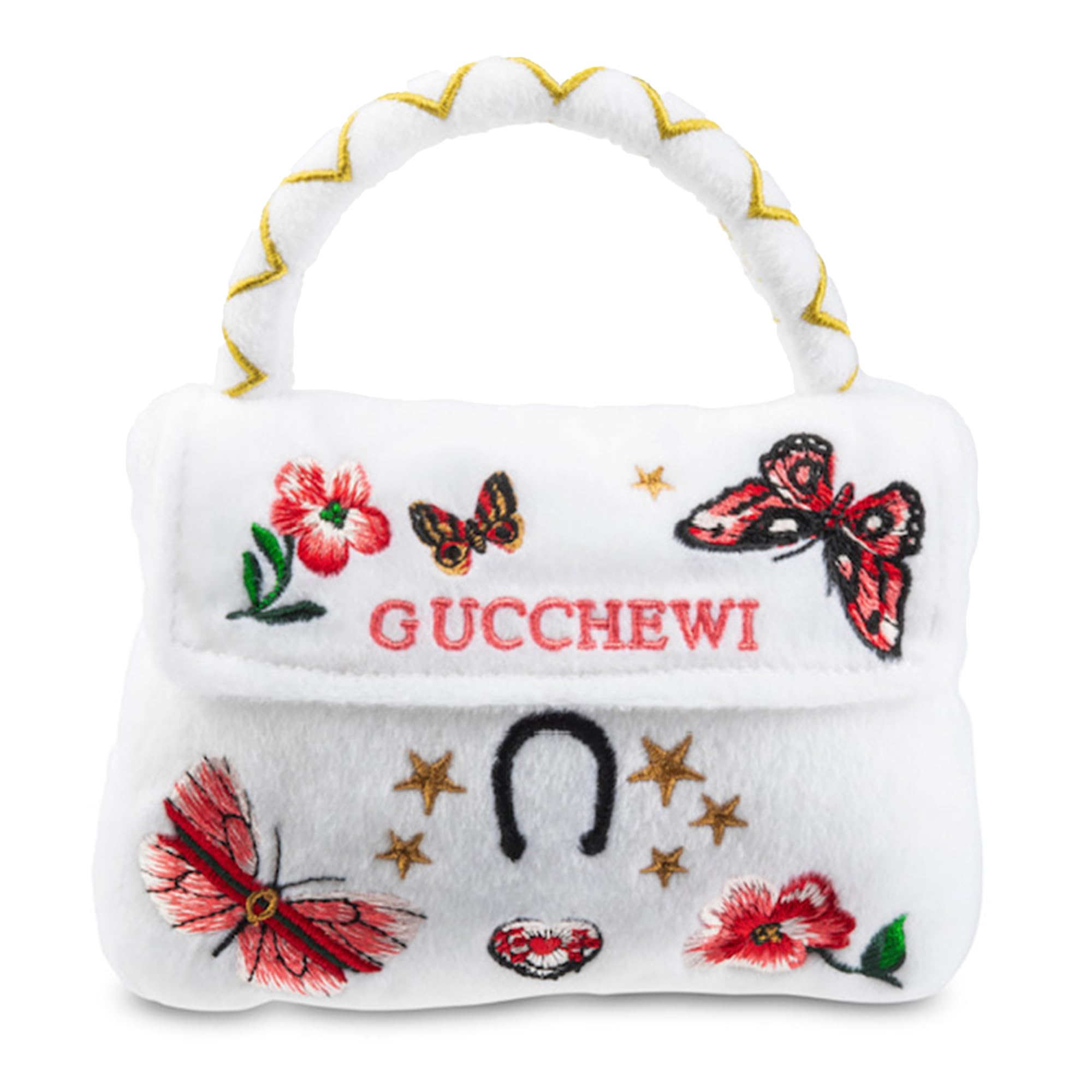 Dog Diggin Designs Runway Pup Collection | Unique Squeaky Parody Plush Dog Toys  Haute Couture Purses & Handbags