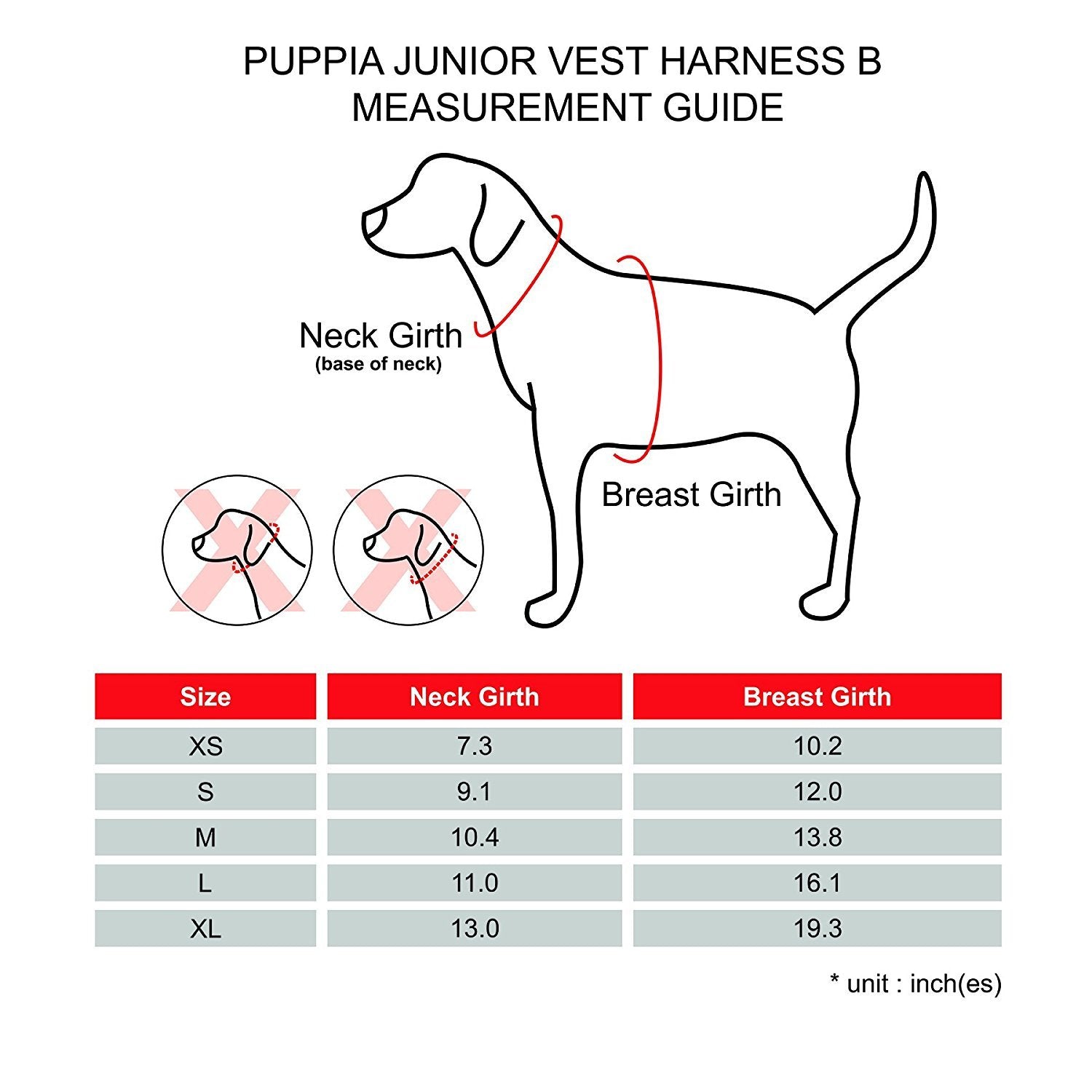 Puppia Authentic Junior Harness B, X-Large, Pink (Pama-Ah978-Pk-Xl)