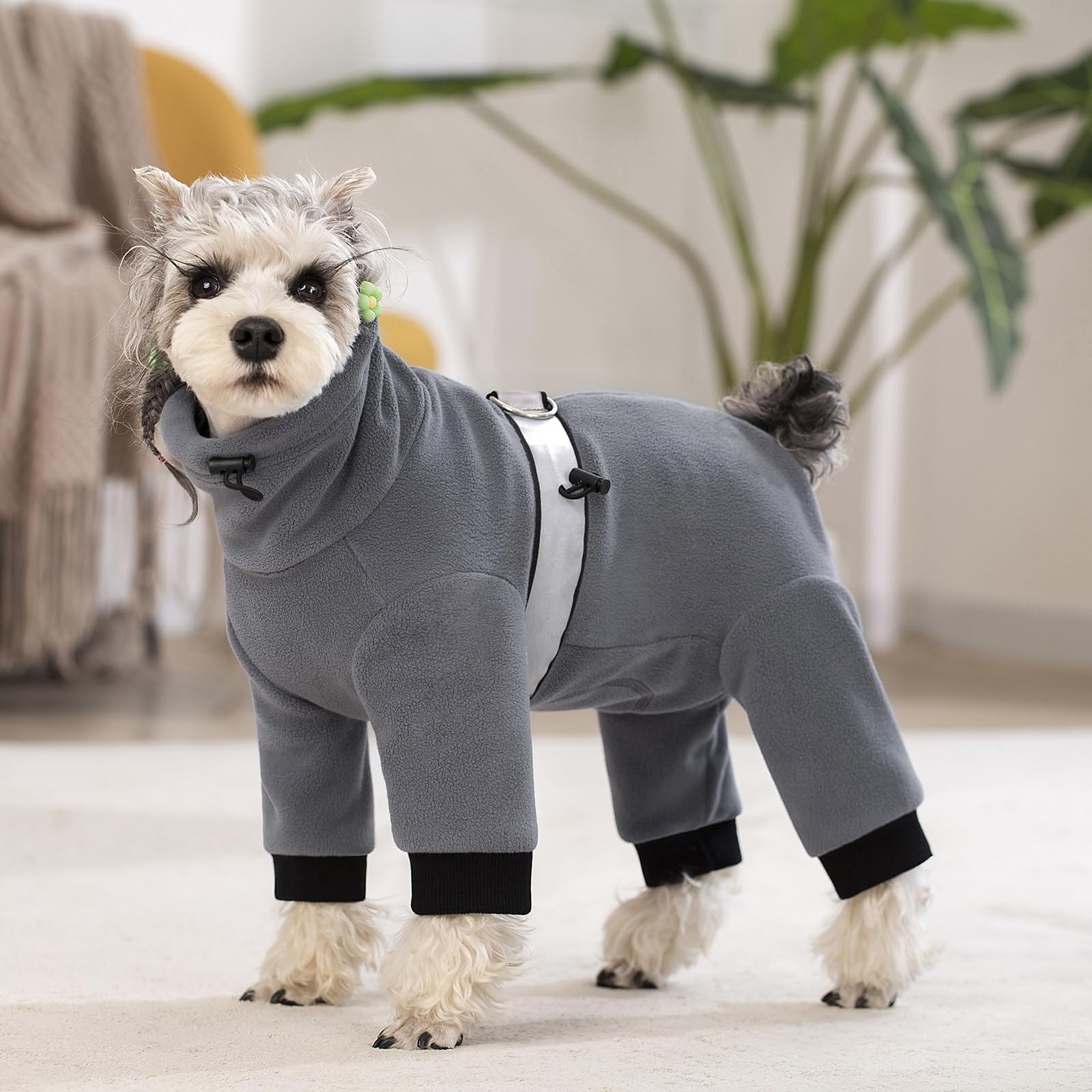 Dog Coats For Small Dogs, Polar Fleece Dog Pajamas Bodysuit For Small Medium Dogs, Dog Winter Jacket Dog Sweater Dog Vest For Sm