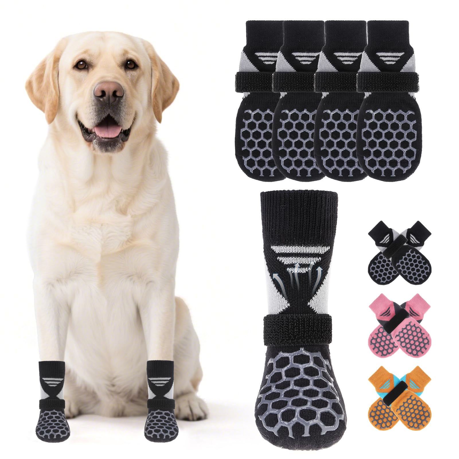 Kooltail Dog Socks For Hot Pavement, Summer Breathable Dog Socks To Prevent Licking Paws, Non Slip Pet Boots & Paw Protectors Fo