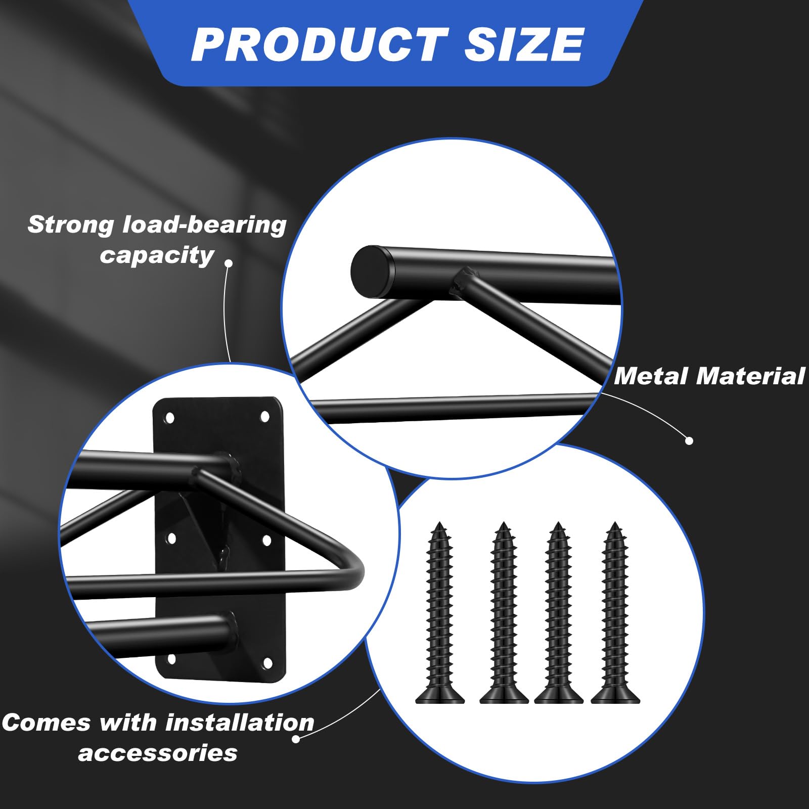 Paterr 4 Pcs Saddle Rack Wall Mount Saddle Stand With Pad Bar Black Saddle Rack Stand Horse Tack Storage For English Western Sad