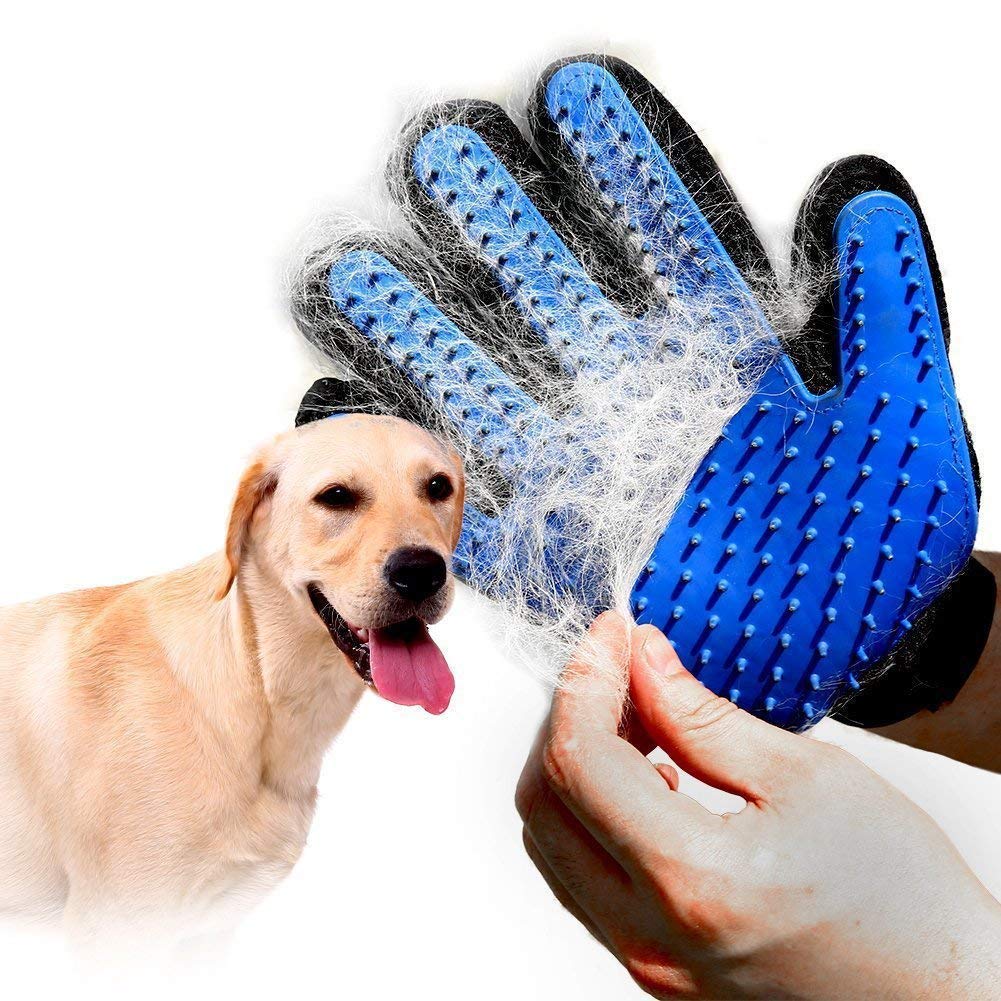 Rvpaws Grooming Glove And Furniture Pet Shedding Hair Remover, Deshedding Bathing Cleaning Petting Massage Mitt For Dog, Cat, Eq