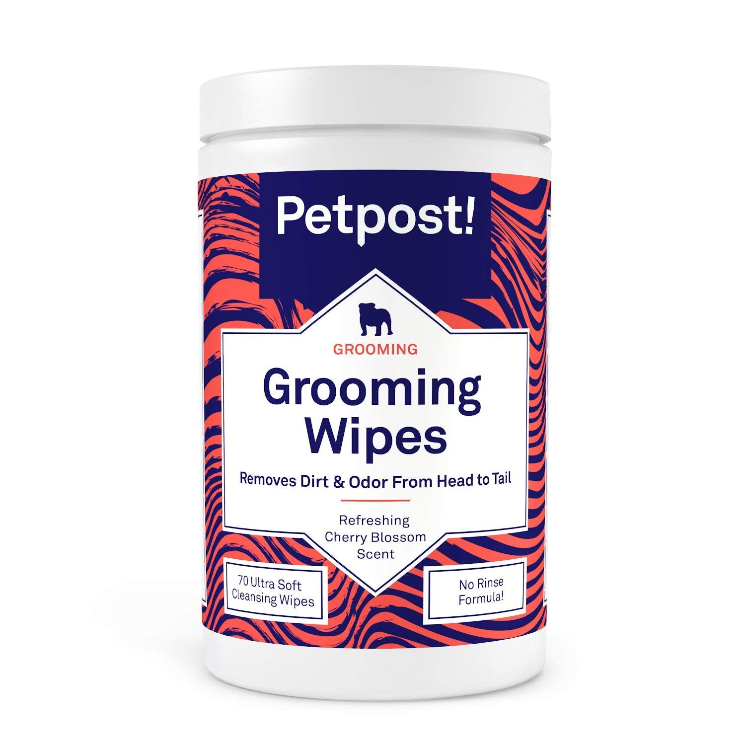 Petpost | Grooming Wipes For Dogs - Large, Deodorizing Wipes With Cherry Blossom Scent - 70 Ultra Soft Cotton Pads In Cleansing Solution - Cherry Blossom Scent 70 Ct.