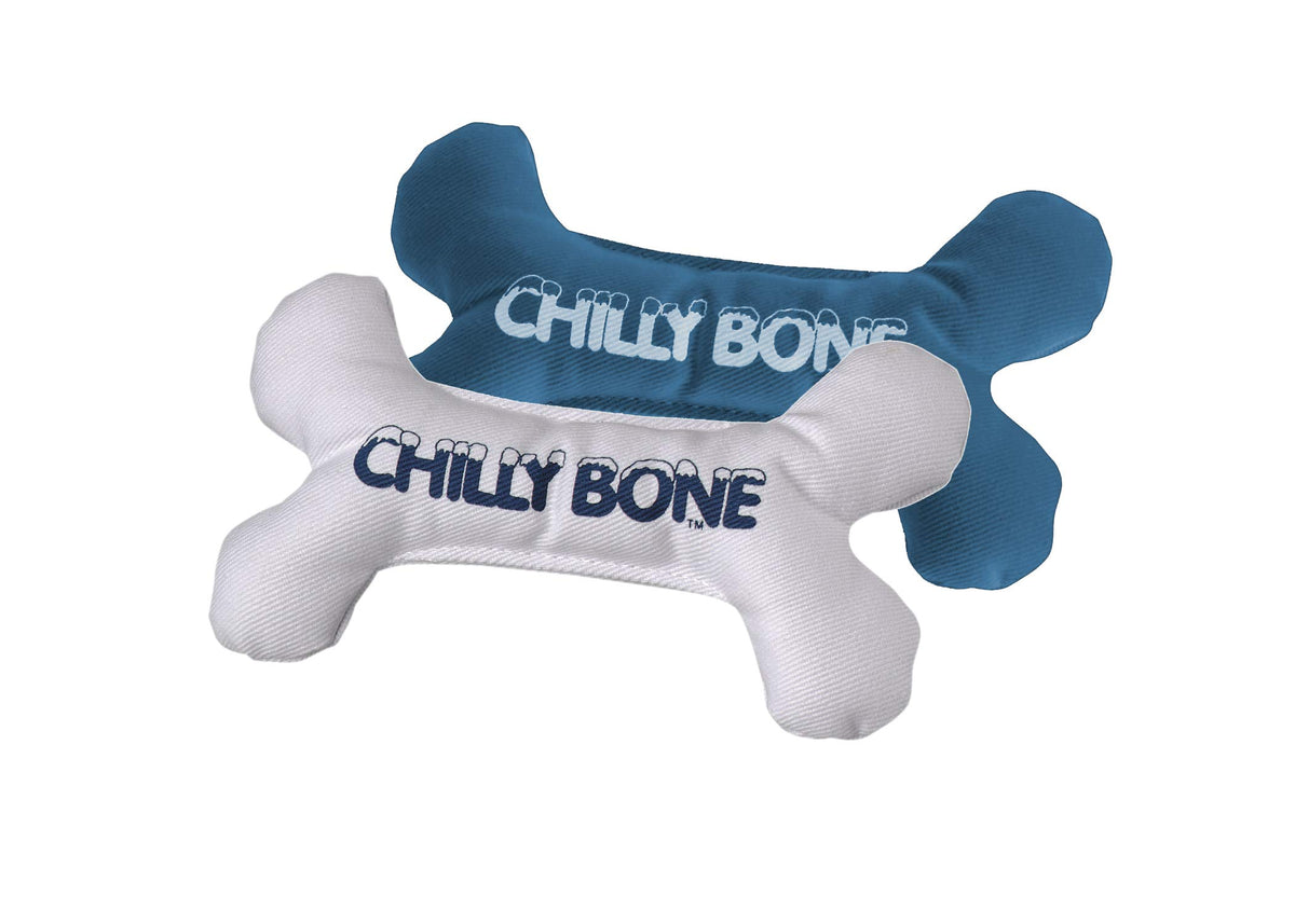 Multipet Chilly Bone Dog Toy - Vanilla-Scented Canvas Freezable Teething Toys - Frozen Dog Toy for Chewing & Playing (1 Count, 7