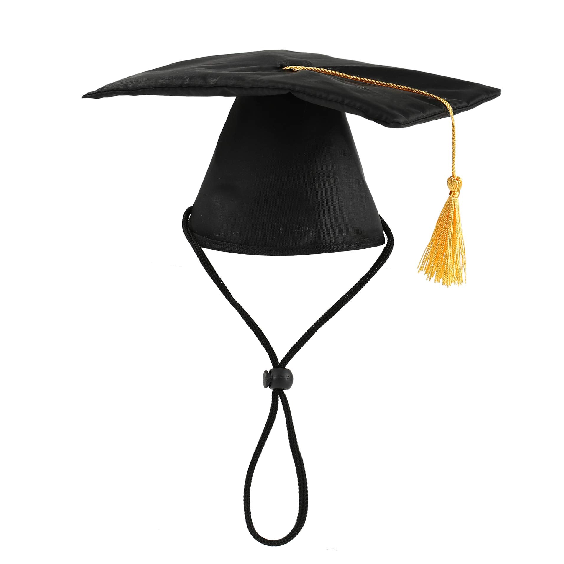 Dog Graduation Cap With Yellow Tassel And Black Pet Graduation 2025 Bandana