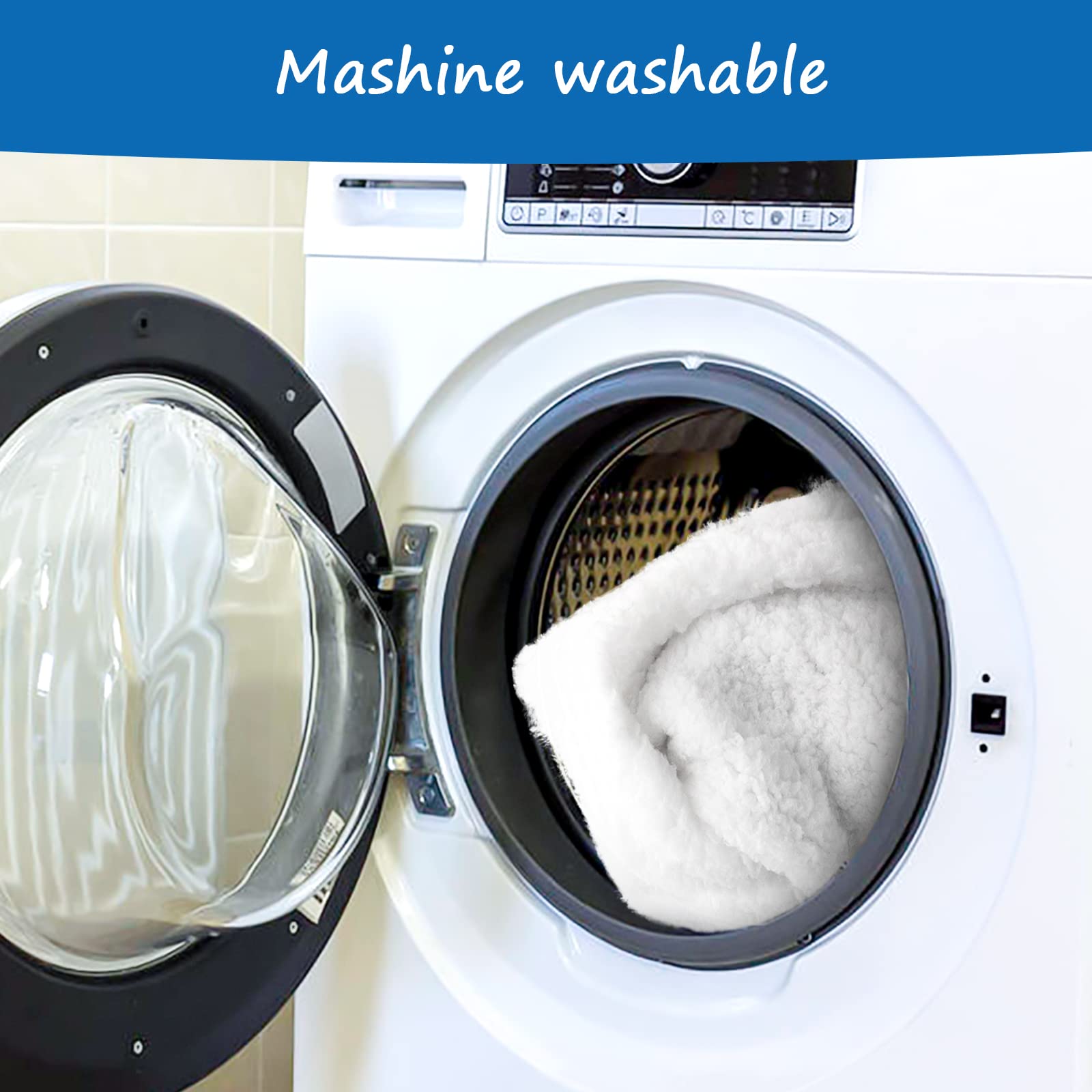 Dog Bed Covers Replacement Washable (Cover Only), Waterproof Warm Dog Mattress Cover Plush Dog Bed Cover-Easy To Remove, Plush Dog Pillow Cover, Soft And Comfortable Puppy Pet Bed Cover