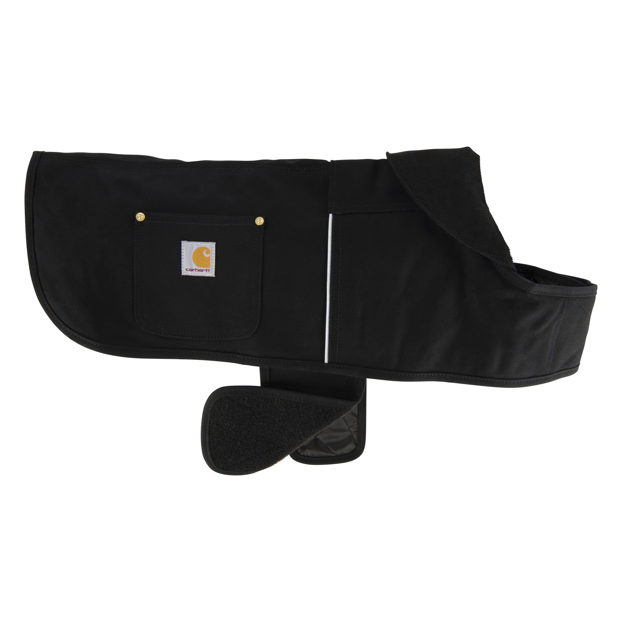 Carhartt Firm Duck Dog Chore Coat, Insulated Weather Resistant Jacket for Cold and Windy Conditions, Black, Small