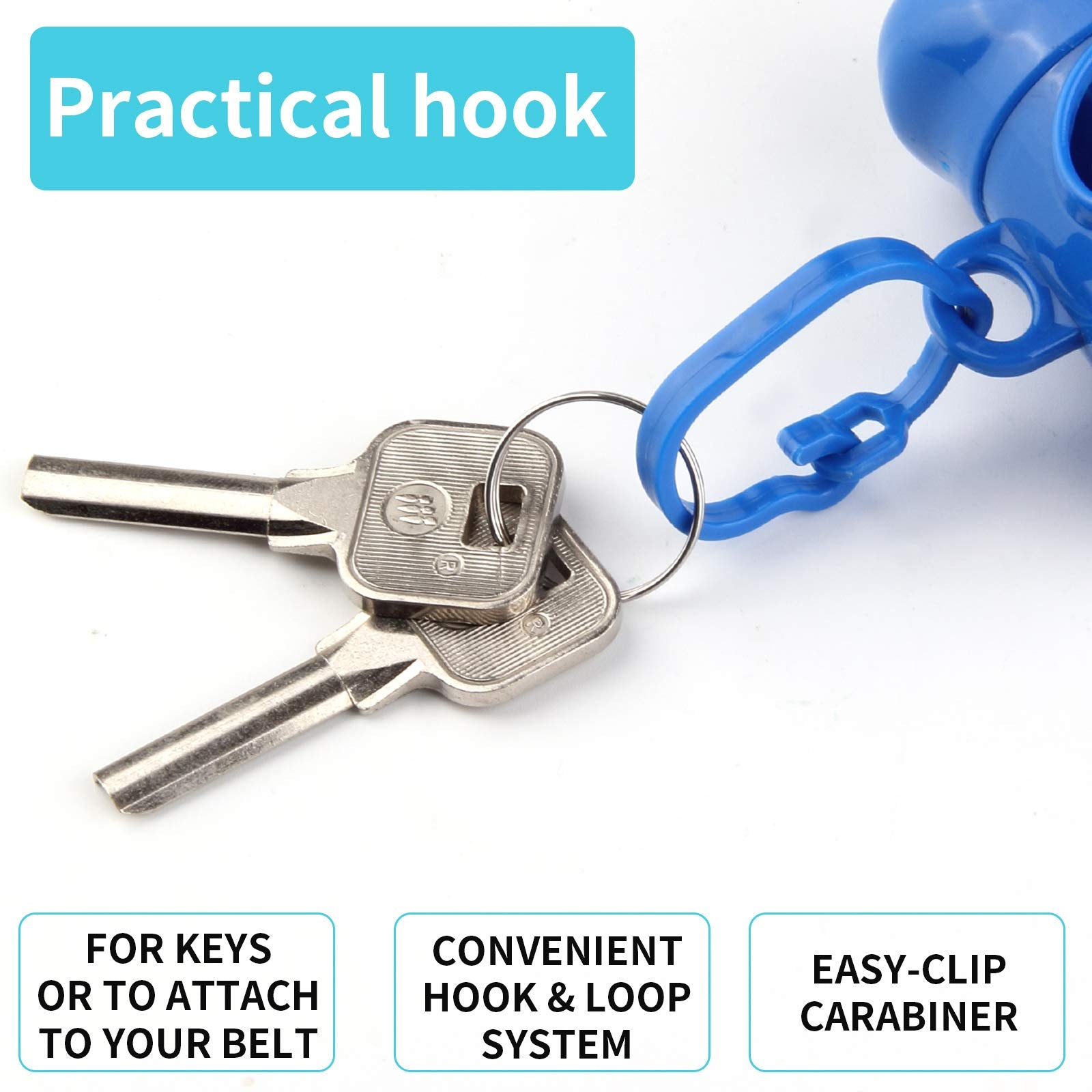 Arroyner 5 Pack Bone Shaped Poop Bag Dispenser Pet Waste Disposal Bag Dispenser (Random Color)