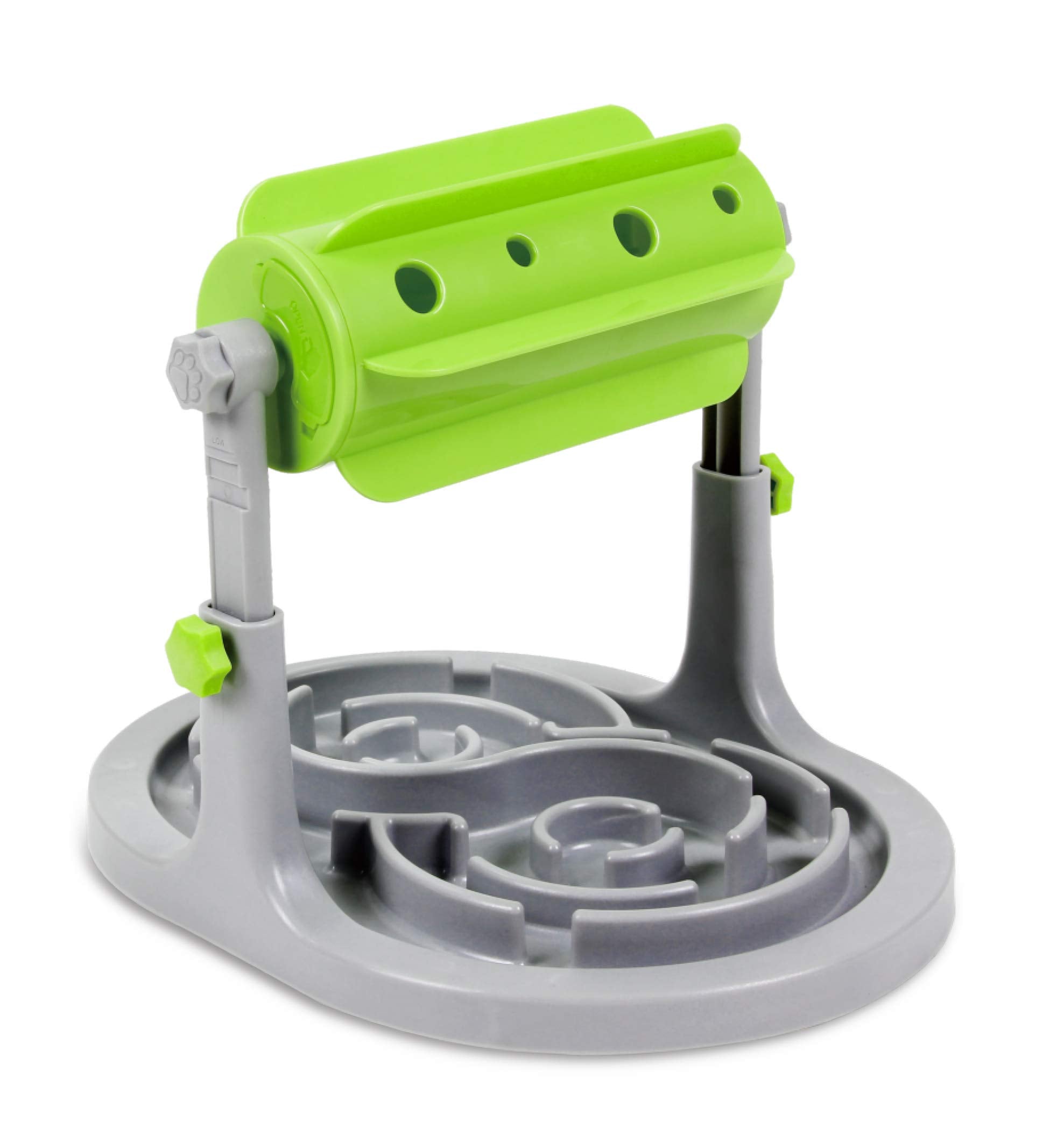 Ito Rocky Interactive Dog & Cat Food Puzzle Toy - Treat Boredom Dispensing Slow Feeder - Anxiety IQ Training in Smart Feeding an